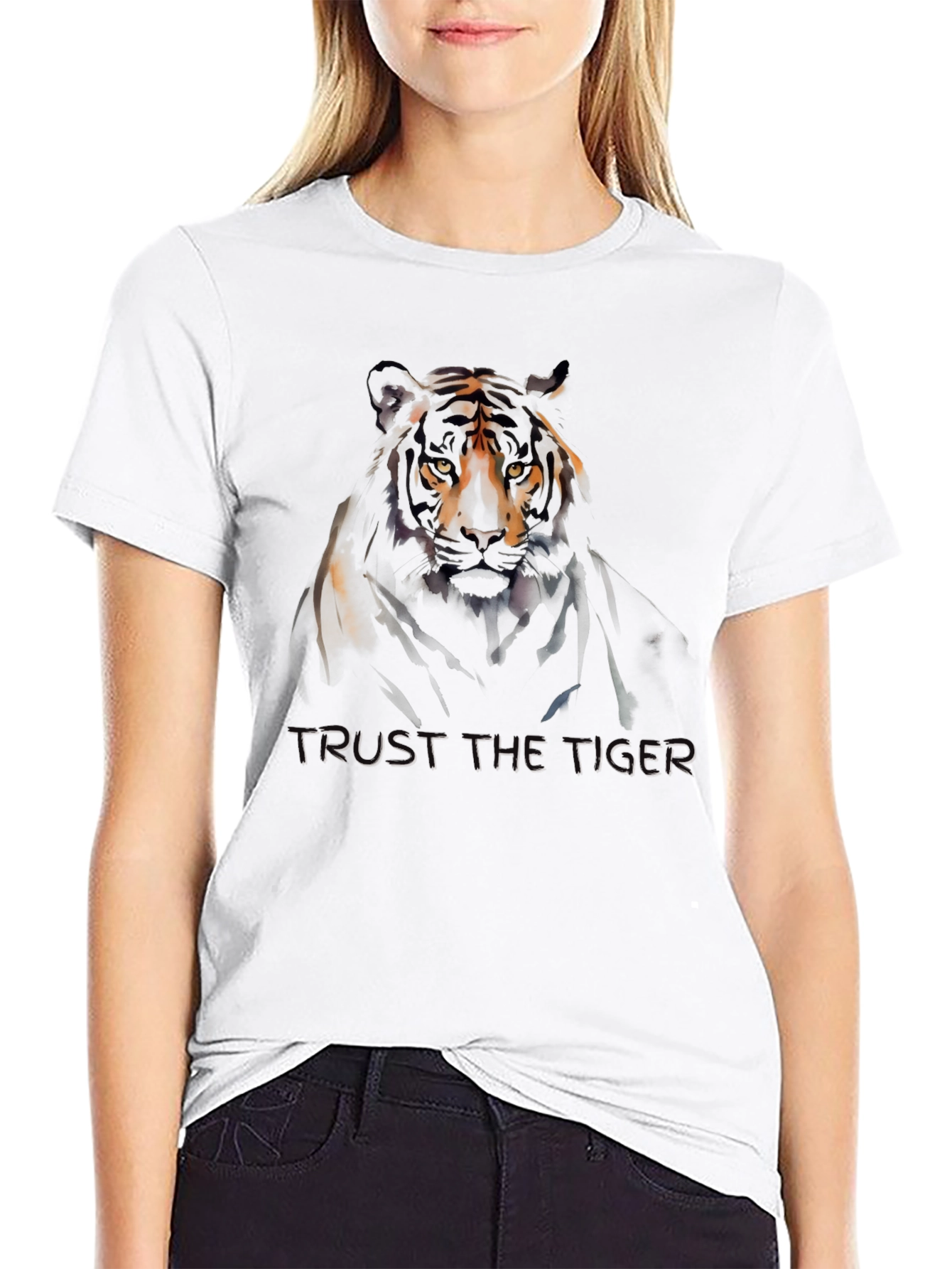 Trust the Tiger Black T-Shirt
