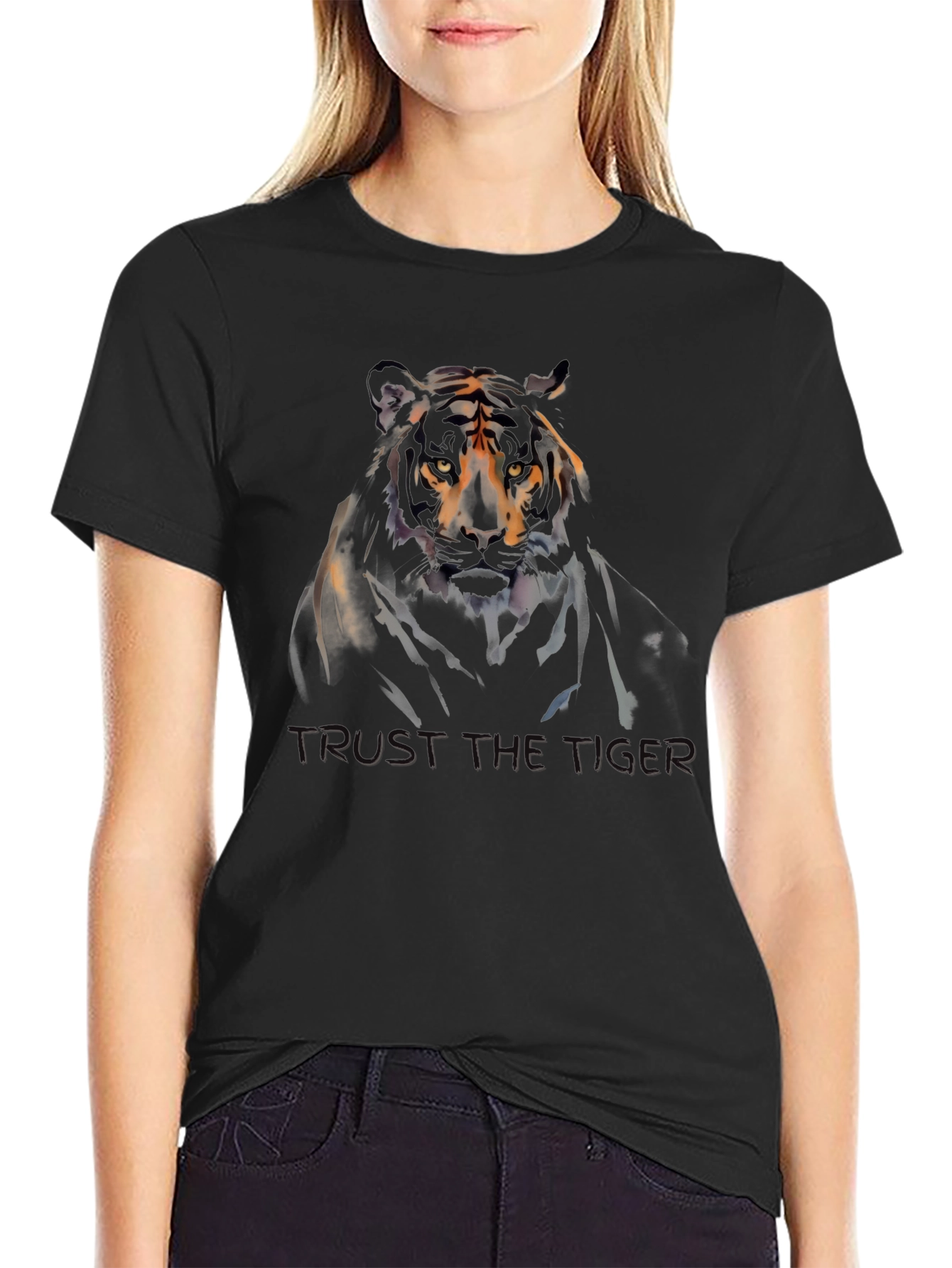 Trust the Tiger Black T-Shirt