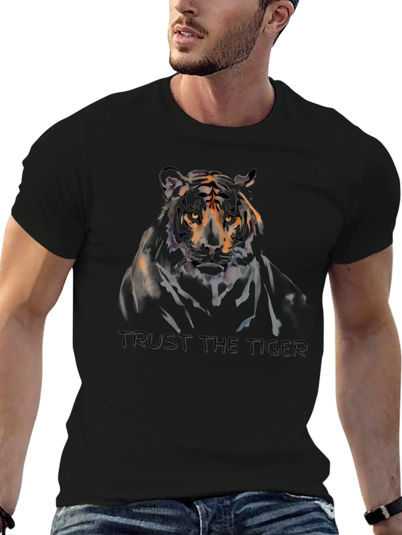 Trust the Tiger Black T-Shirt