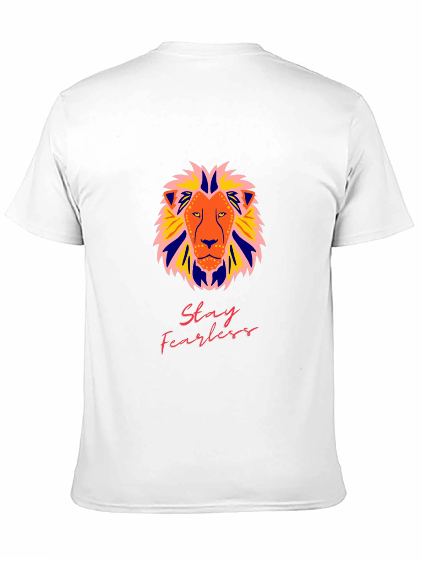 Stay Fearless Lion Graphic Tee - Bold Style