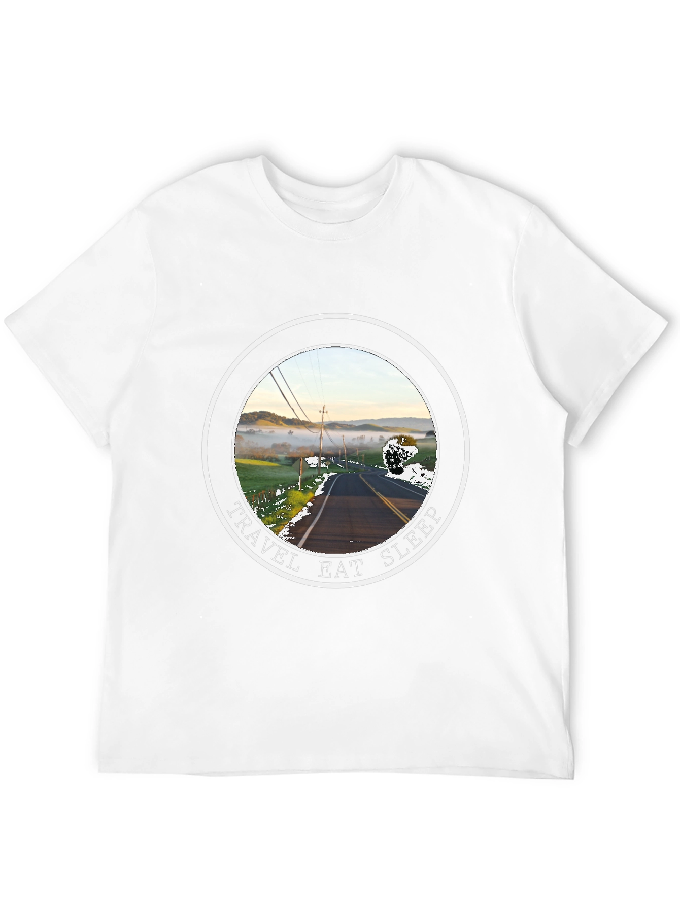 Travel Eat Sleep Road Trip Graphic T-Shirt