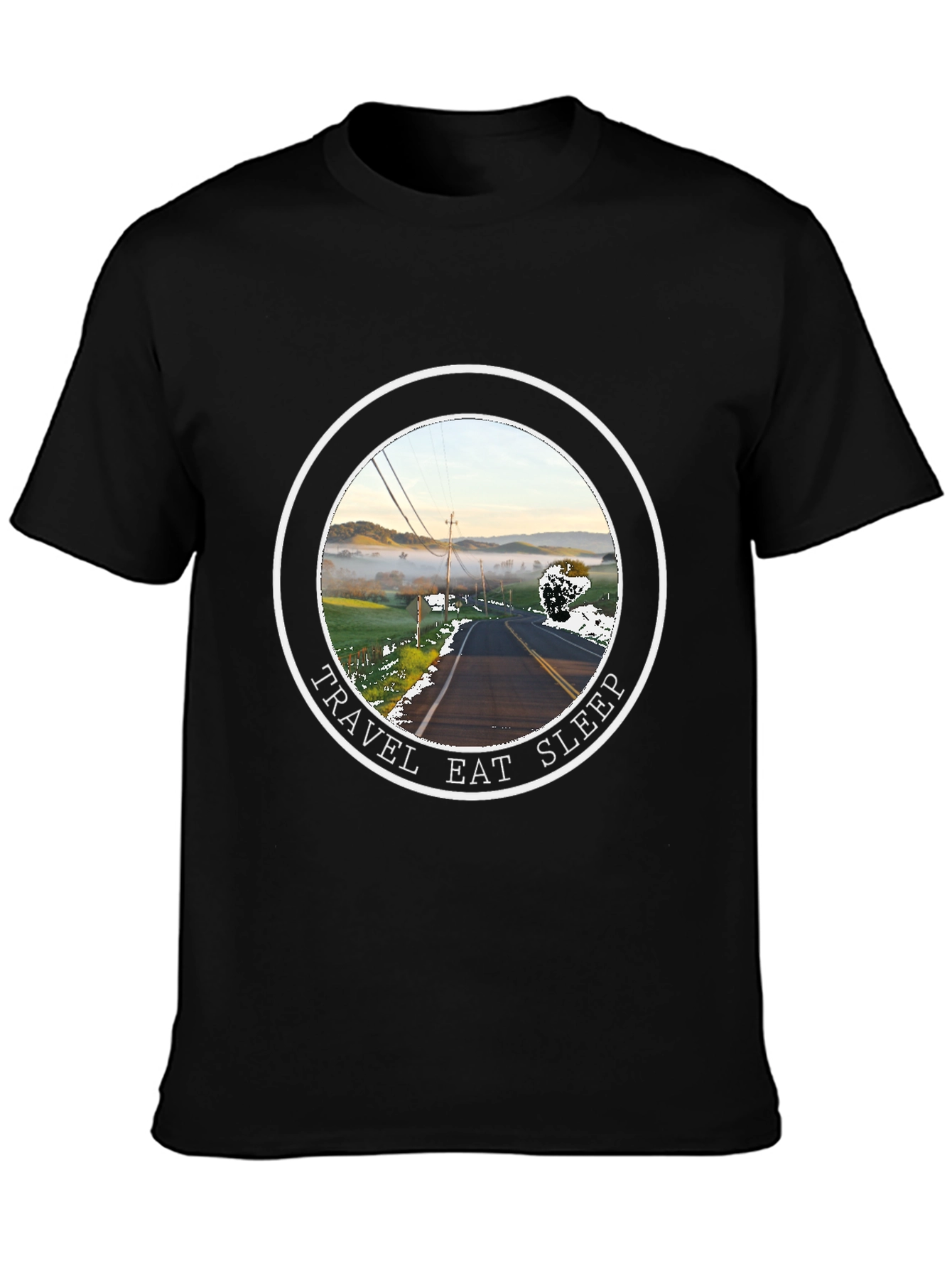 Travel Eat Sleep Road Trip Graphic T-Shirt