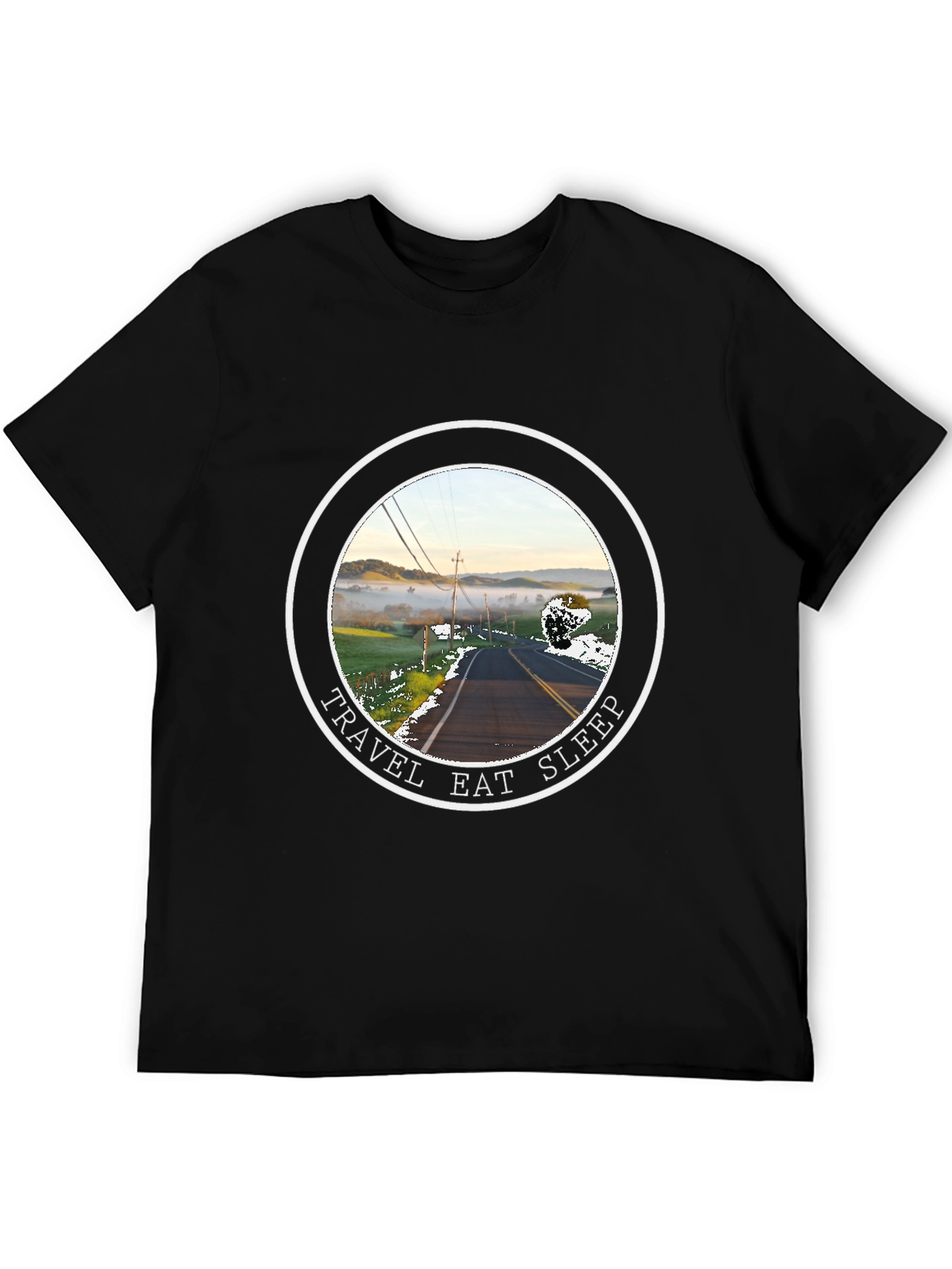 Travel Eat Sleep Road Trip Graphic T-Shirt