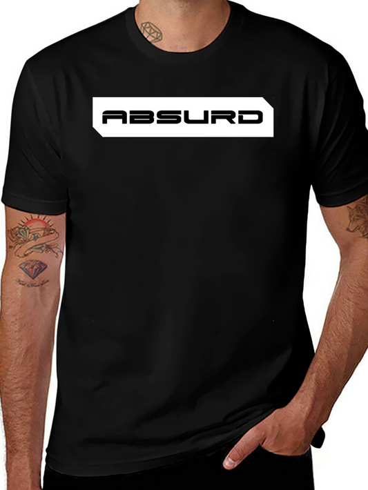Absurd Black Graphic Tee - Modern Style