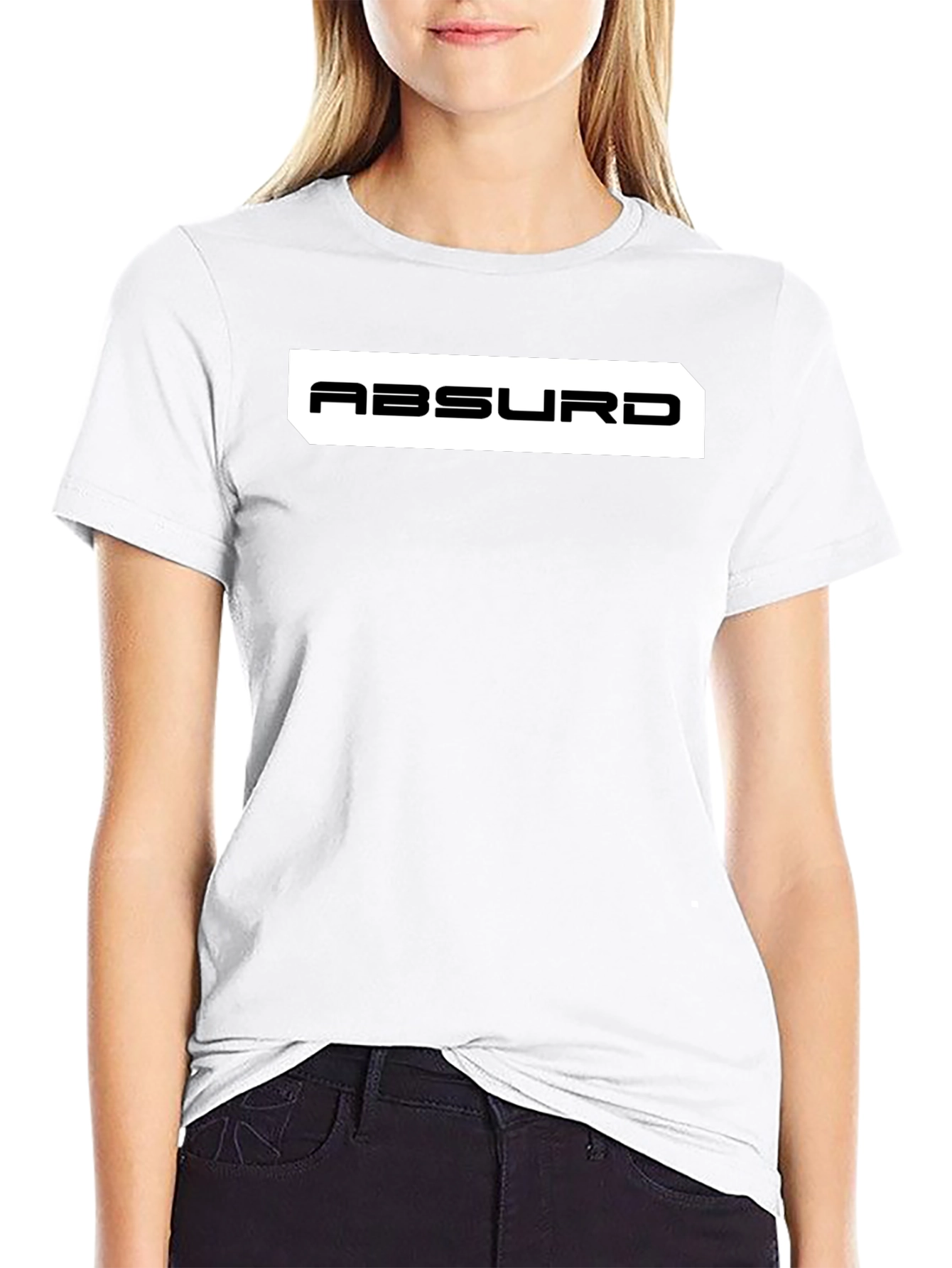 Absurd Black Graphic Tee - Modern Style