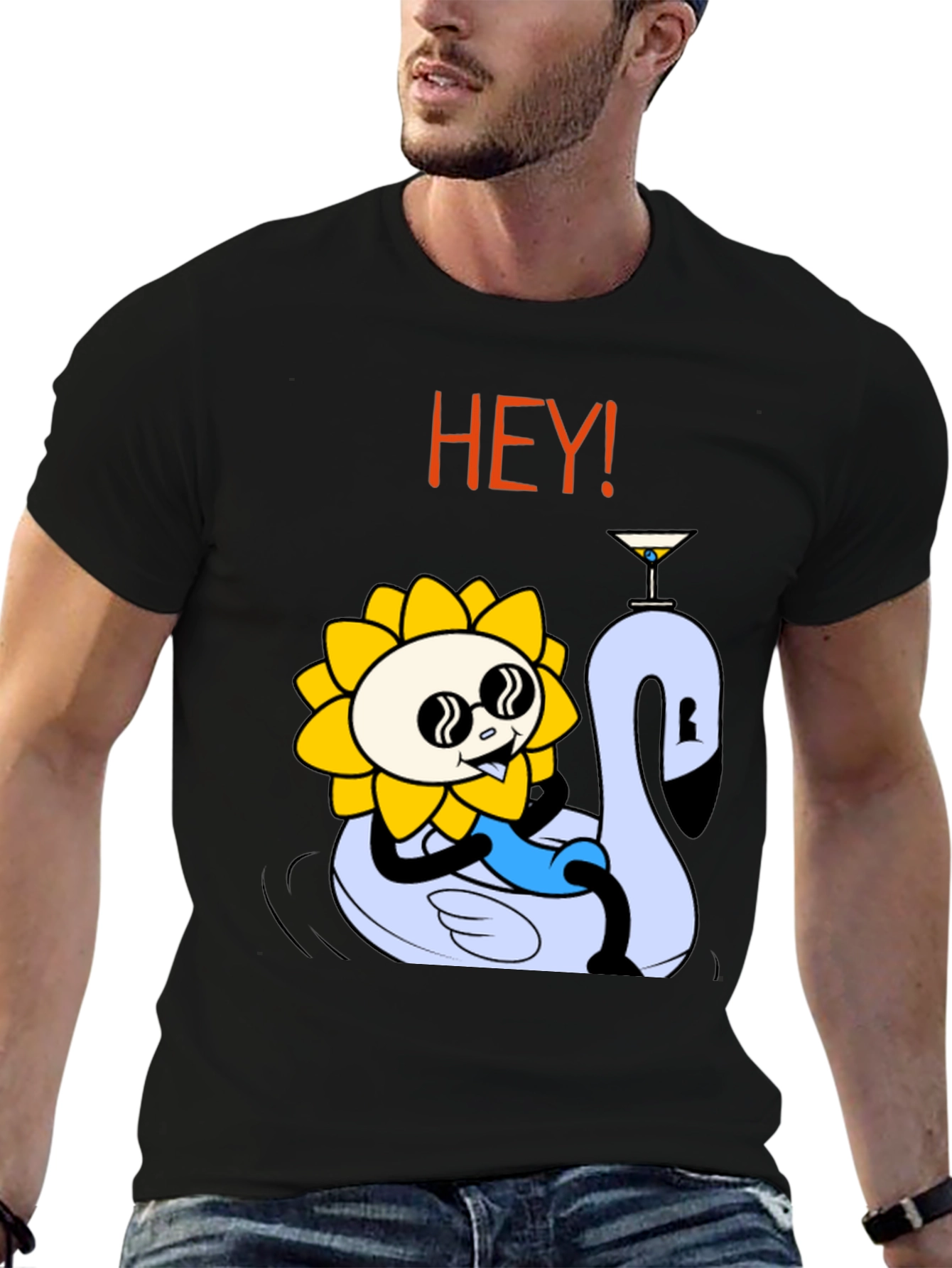 Cool Sunflower Swan Lake Party Tee