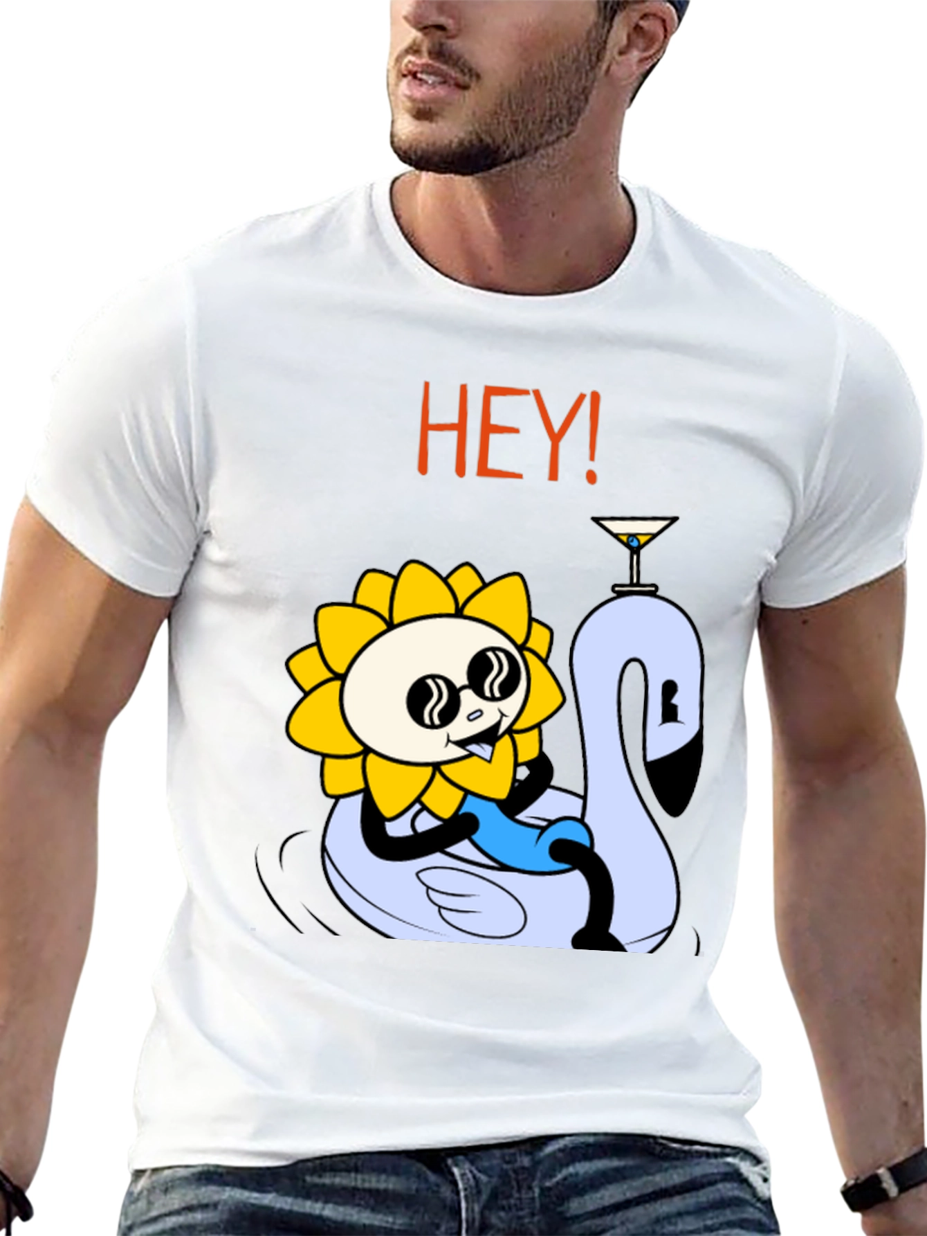 Cool Sunflower Swan Lake Party Tee