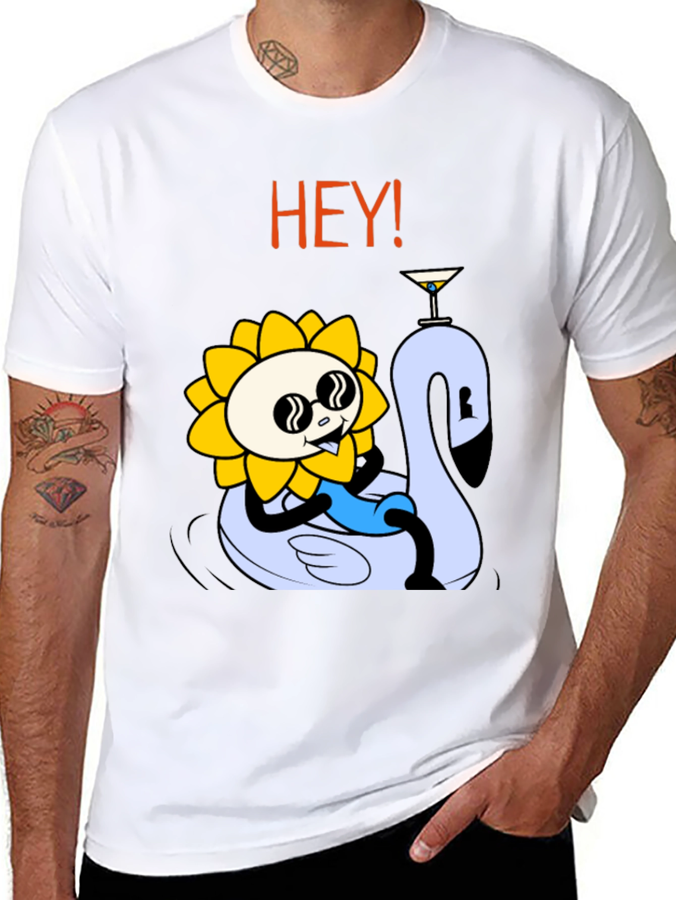 Cool Sunflower Swan Lake Party Tee