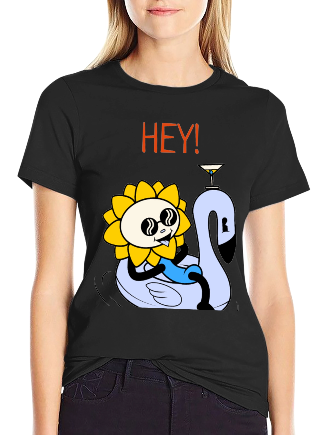Cool Sunflower Swan Lake Party Tee