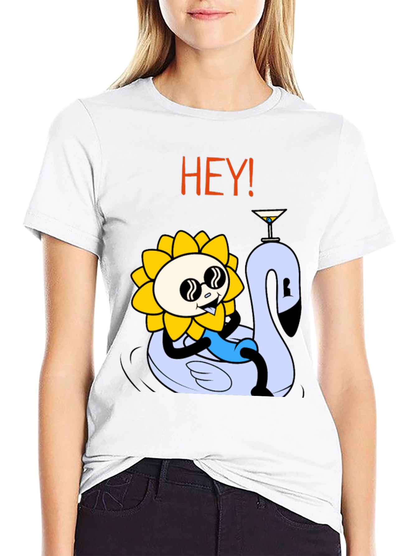Cool Sunflower Swan Lake Party Tee