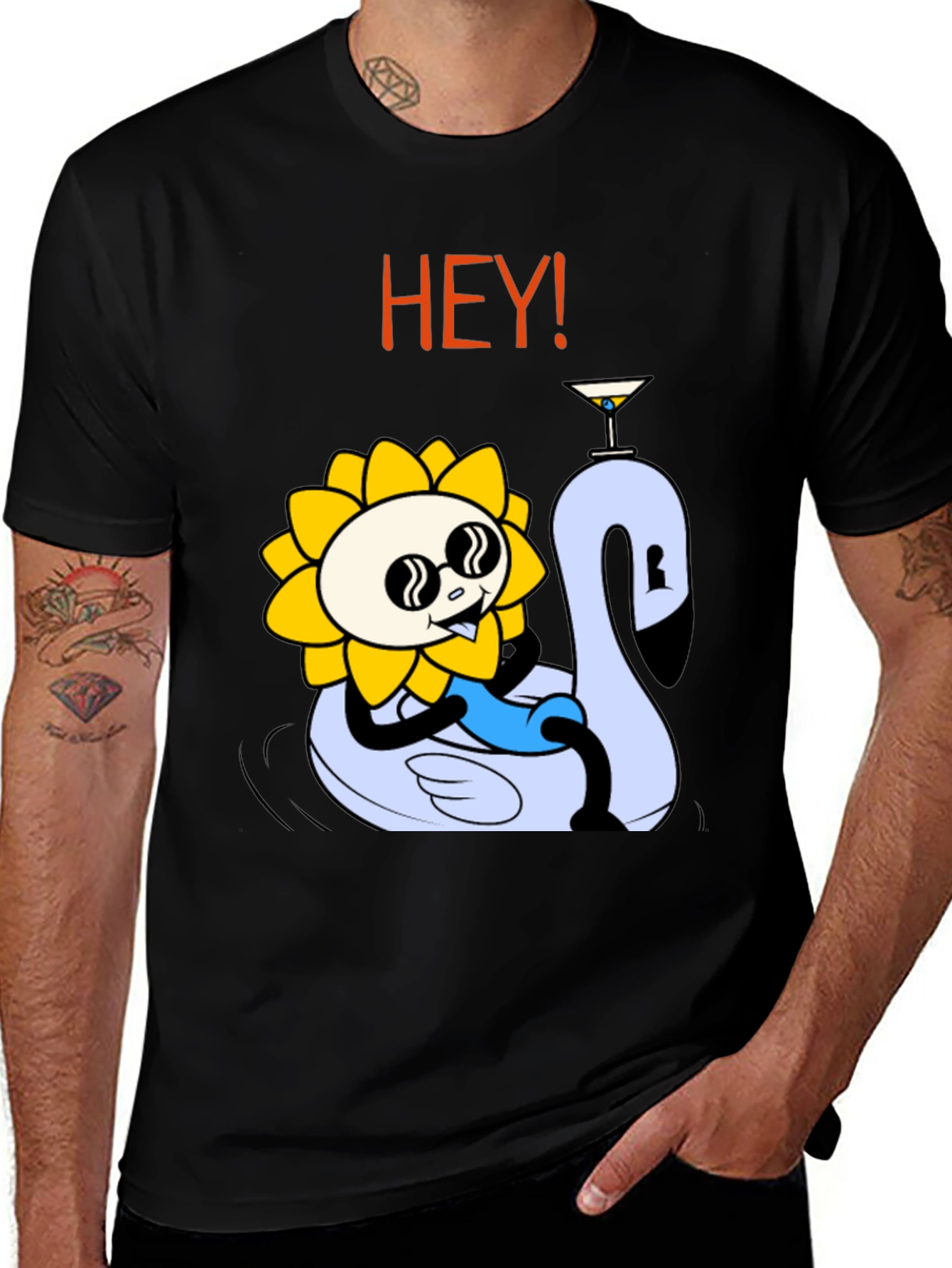 Cool Sunflower Swan Lake Party Tee