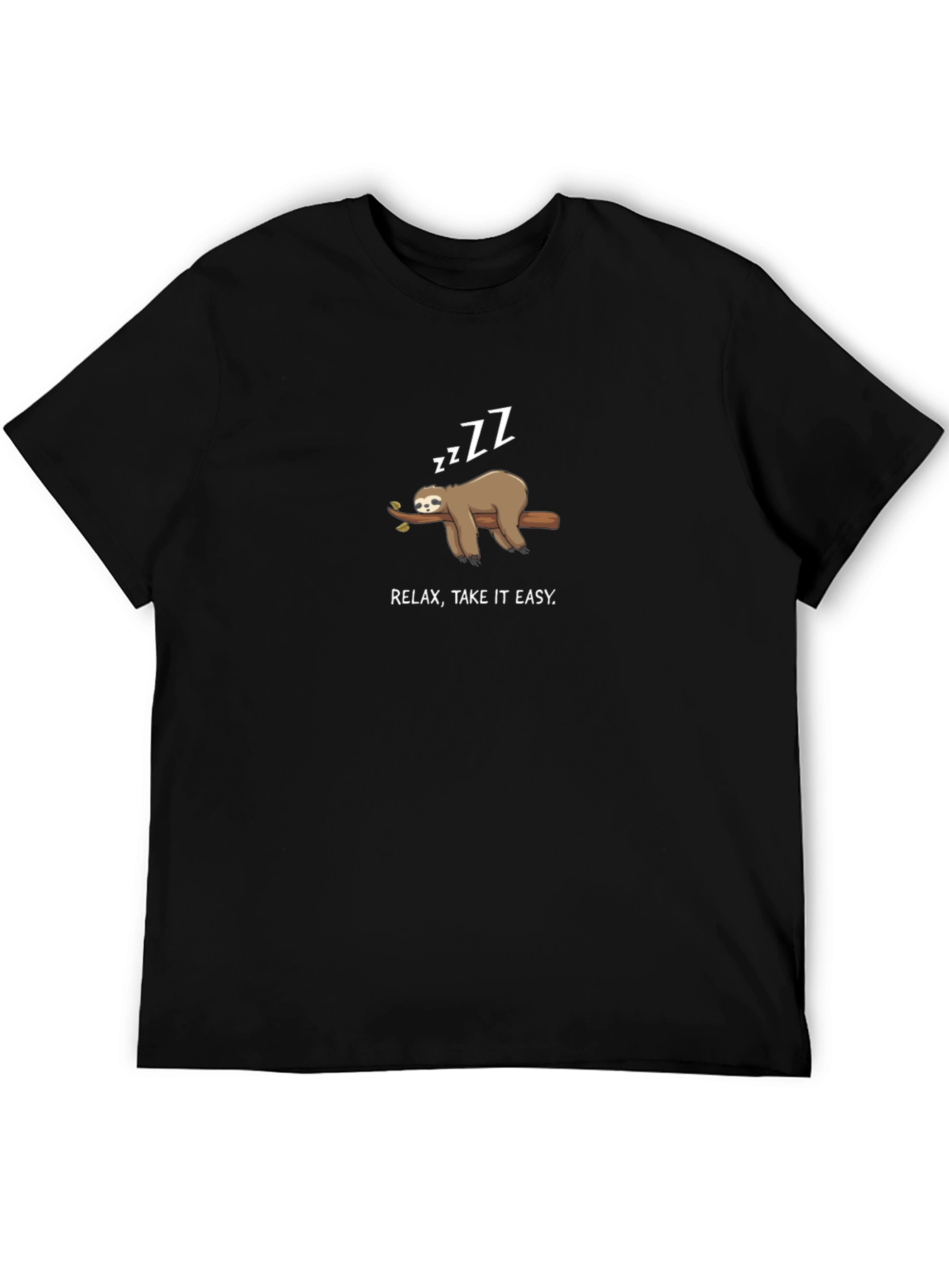 Relax Take It Easy Sloth Graphic Tee