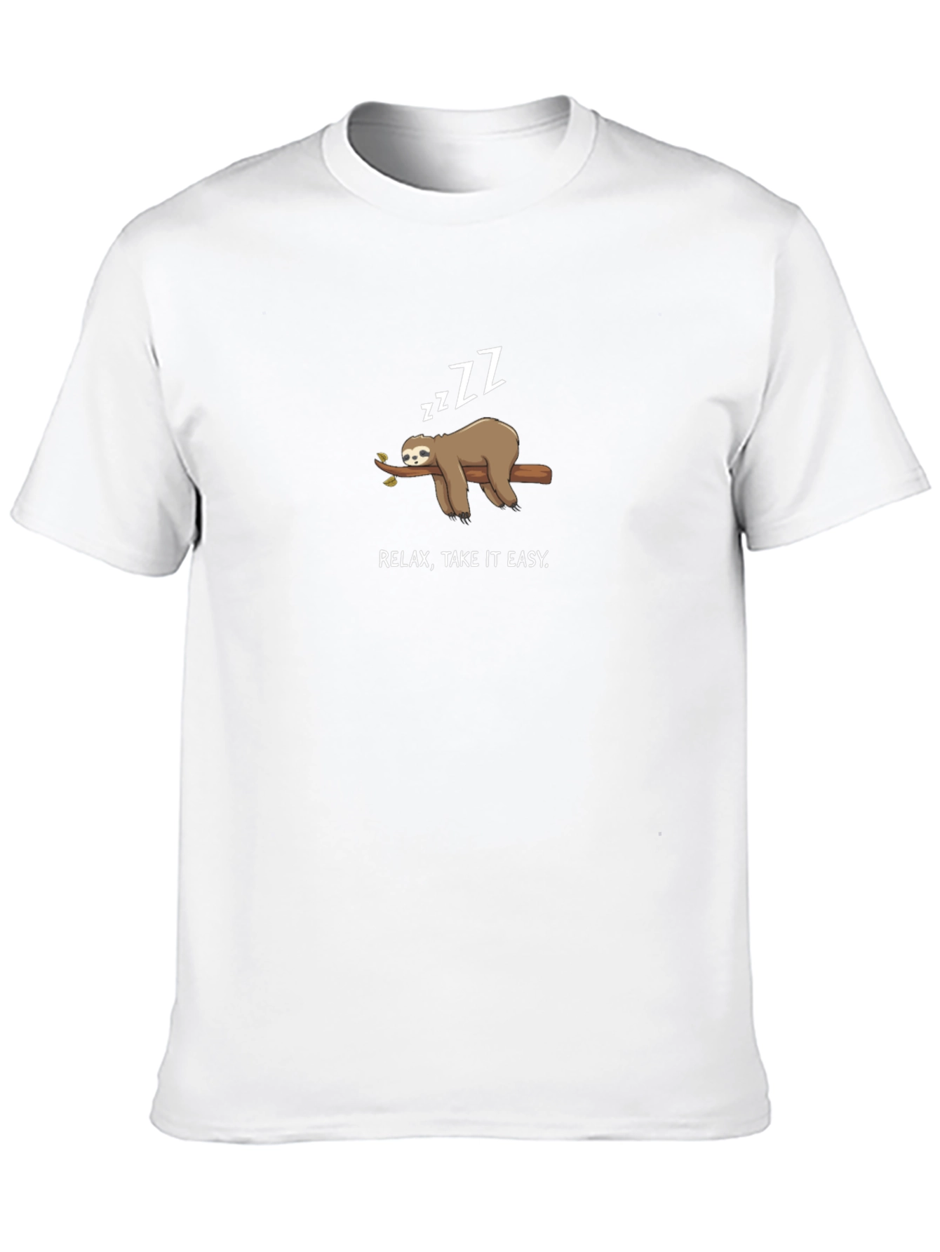 Relax Take It Easy Sloth Graphic Tee