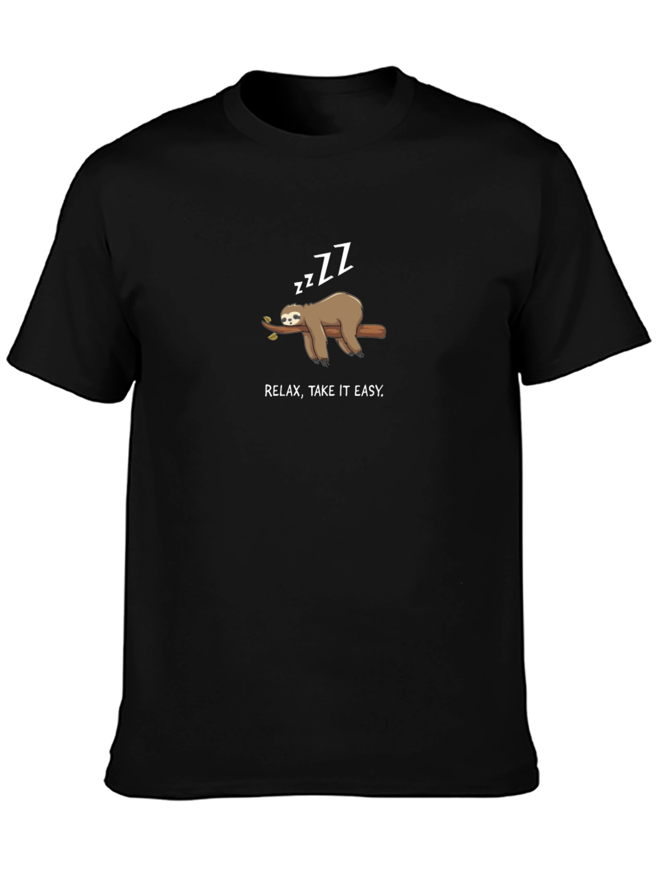 Relax Take It Easy Sloth Graphic Tee