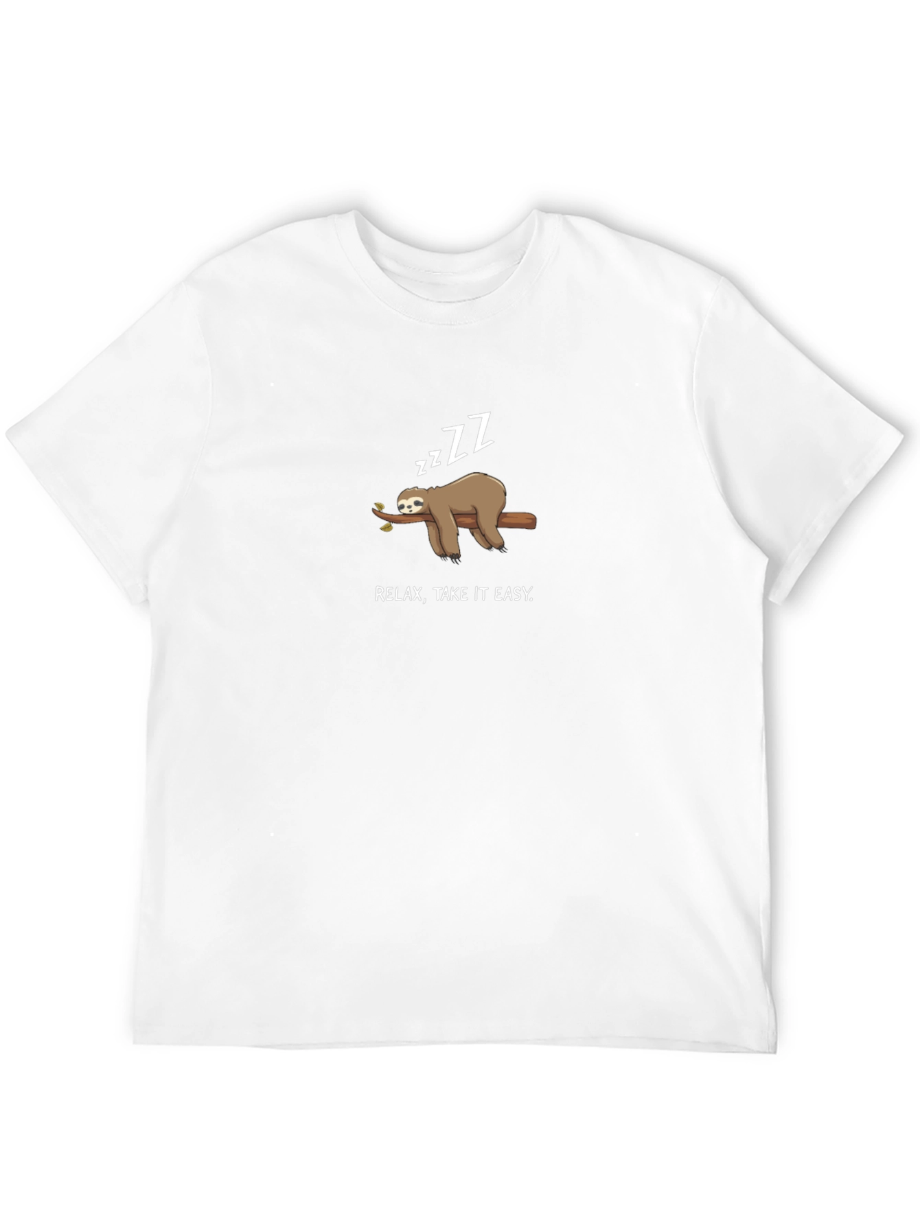 Relax Take It Easy Sloth Graphic Tee
