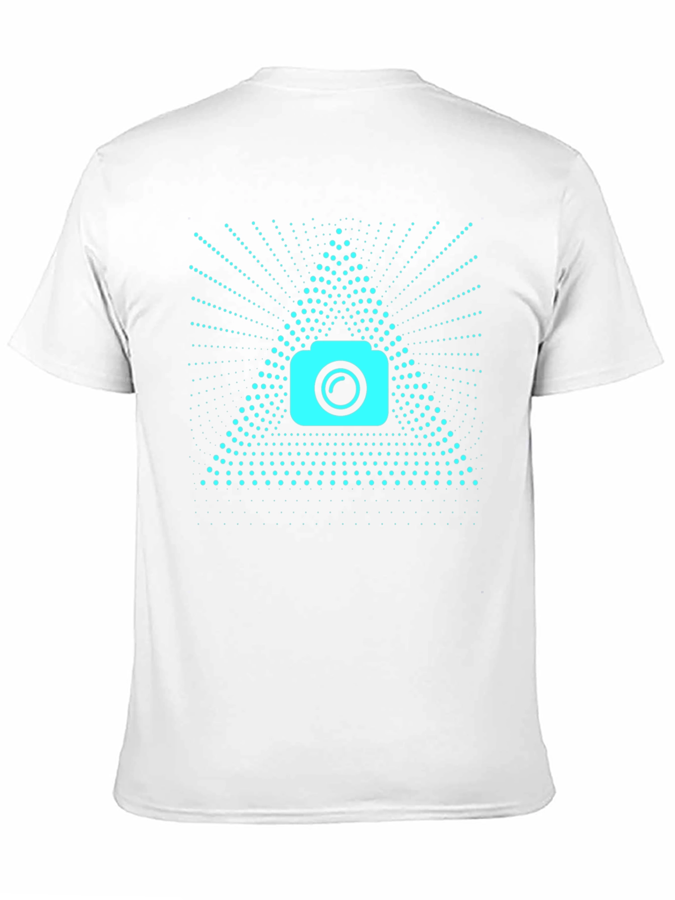 Camera Triangle Tee - Black Graphic T-Shirt