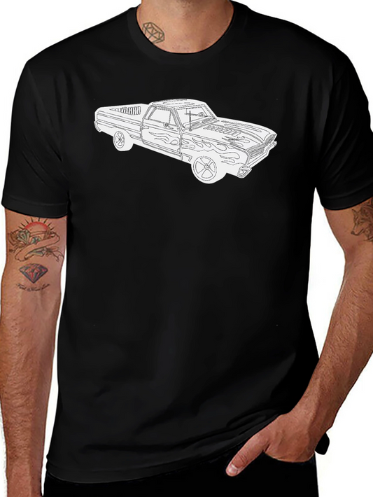 Vintage Truck Graphic Tee - Black T-Shirt