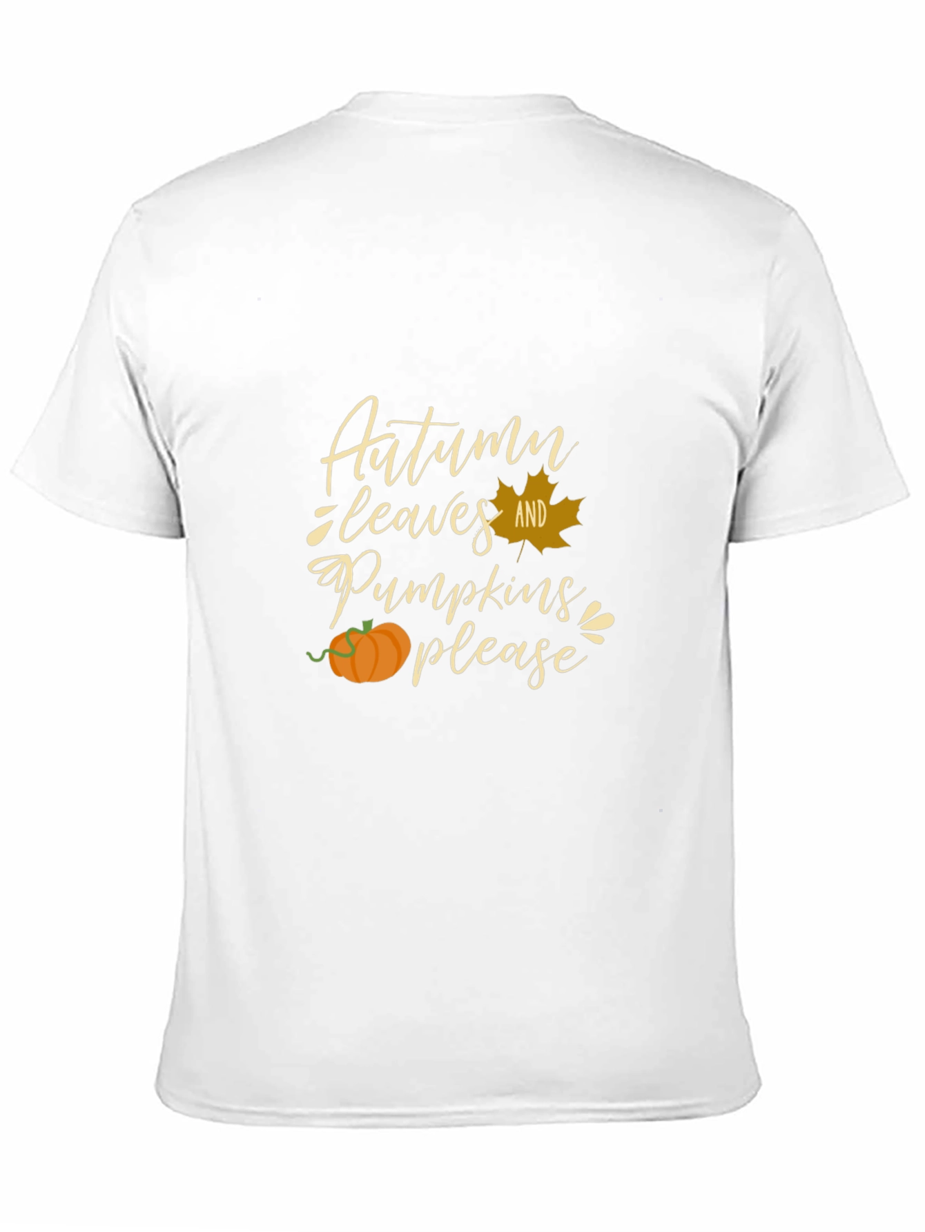 Autumn Leaves and Pumpkins Please Graphic Tee