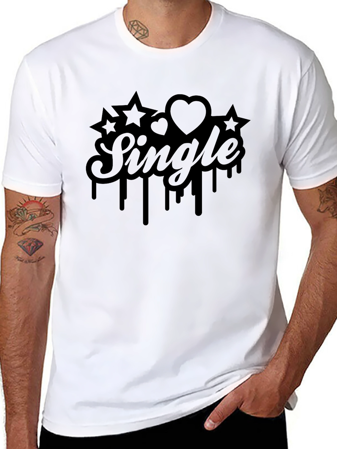 Single Graphic Tee - Black T-Shirt