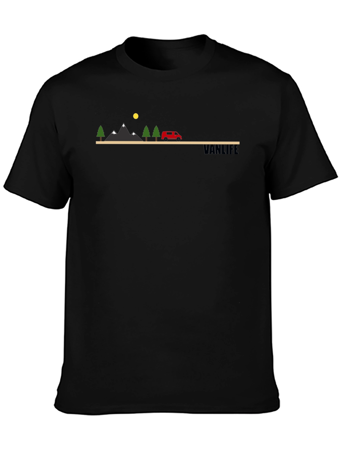 Vanlife Landscape Graphic Tee - Adventure Awaits!