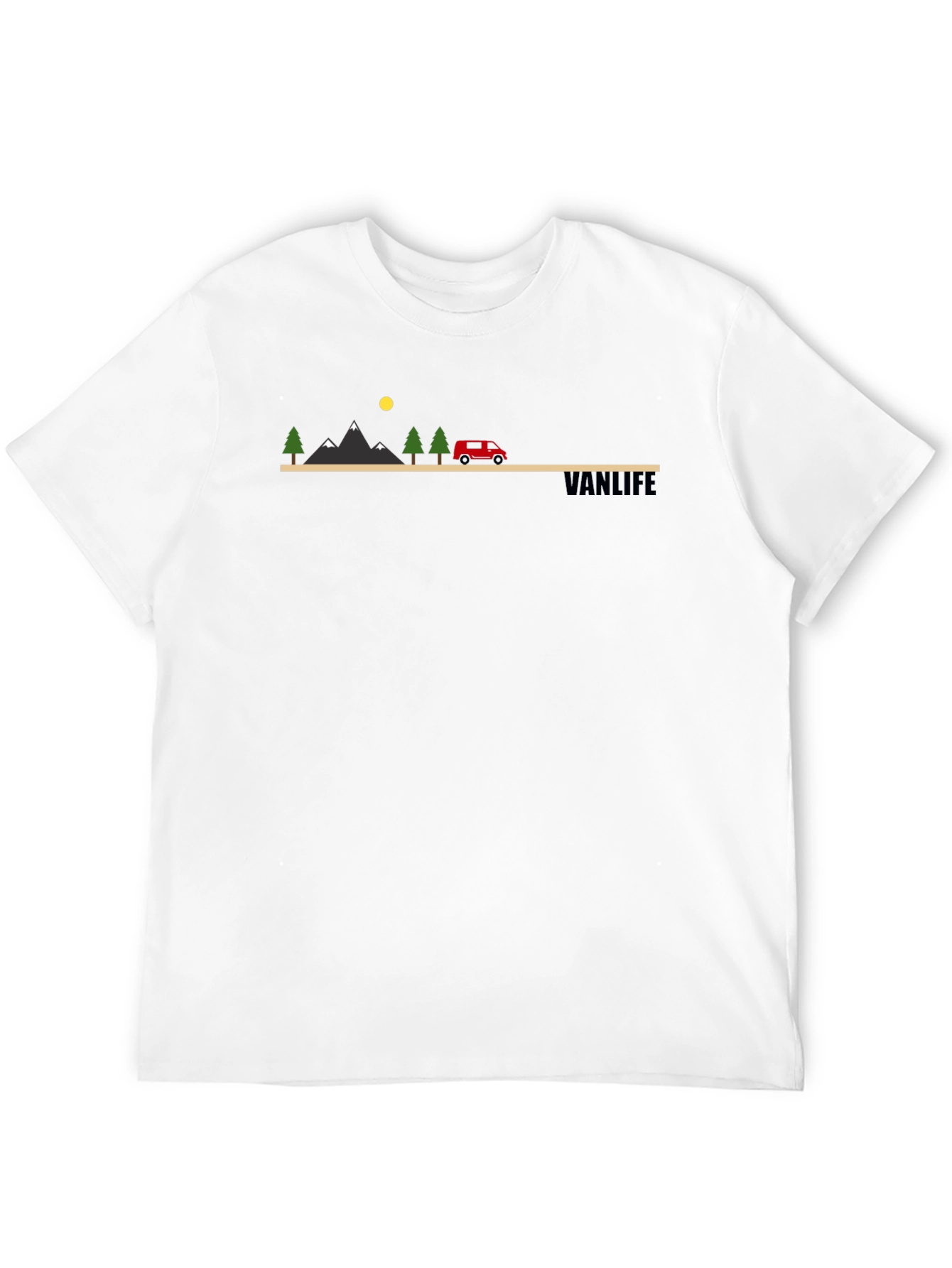 Vanlife Landscape Graphic Tee - Adventure Awaits!