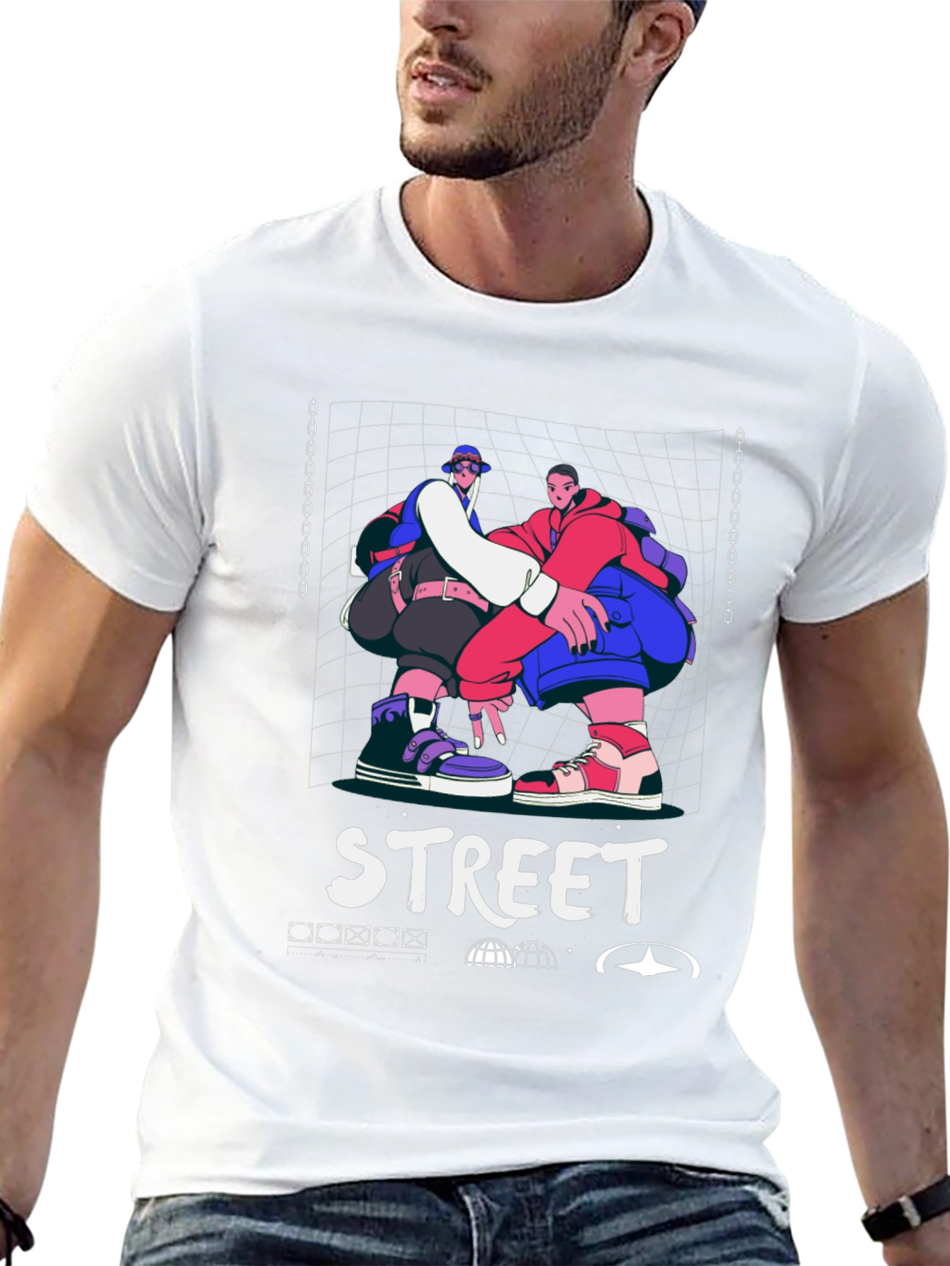 Street Style Graphic Print T-Shirt