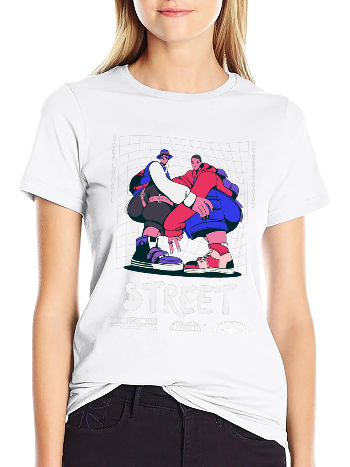 Street Style Graphic Print T-Shirt