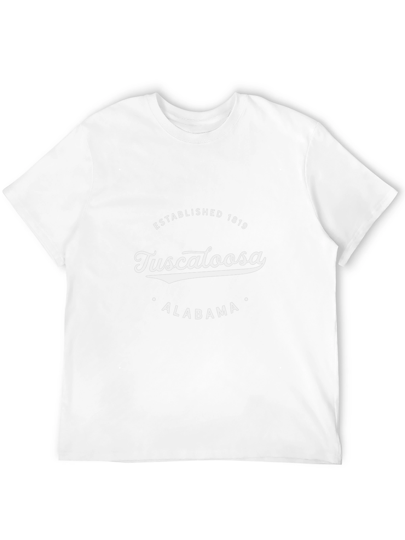 Tuscaloosa Alabama Established 1819 Black T-Shirt