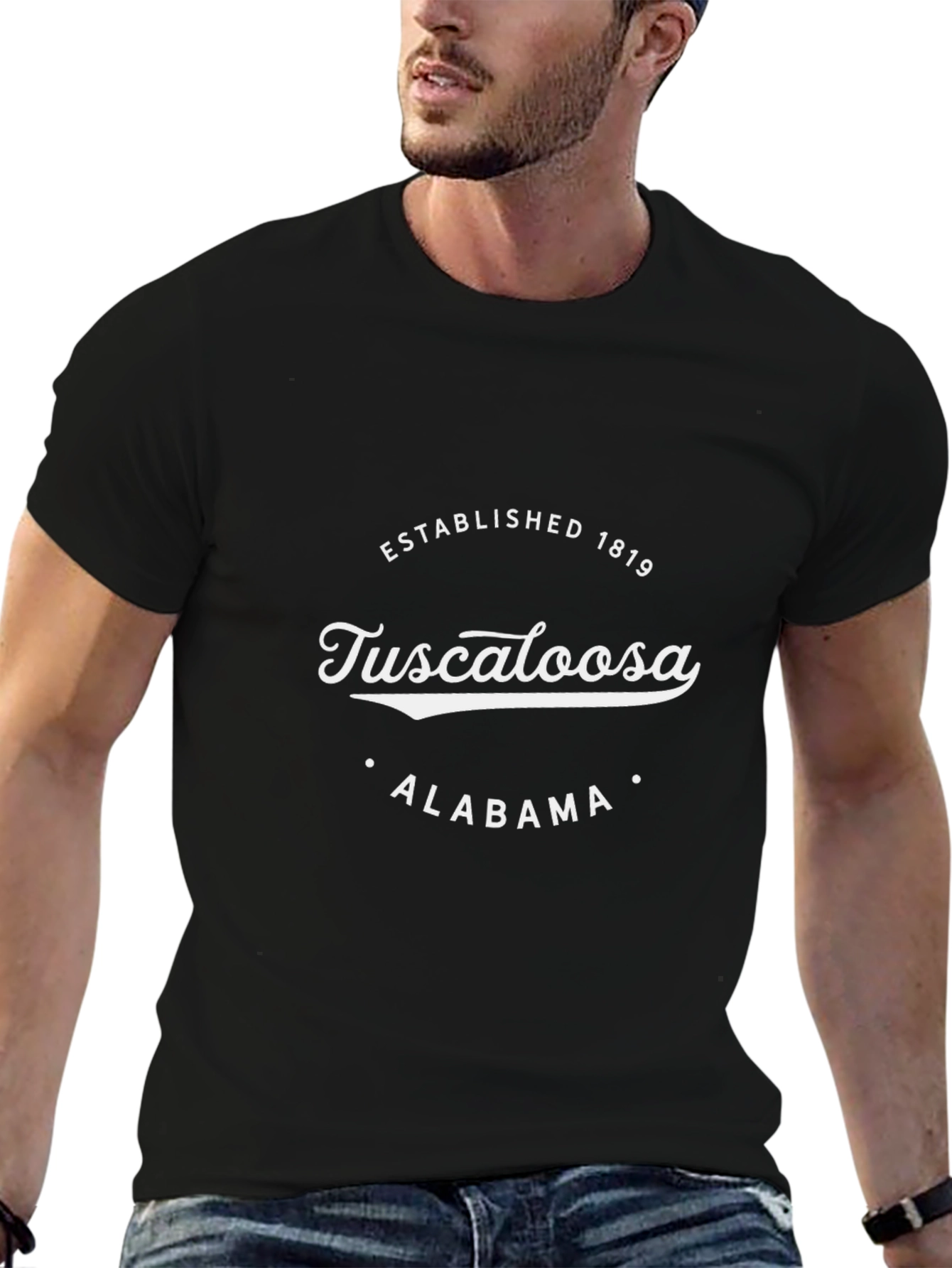 Tuscaloosa Alabama Established 1819 Black T-Shirt