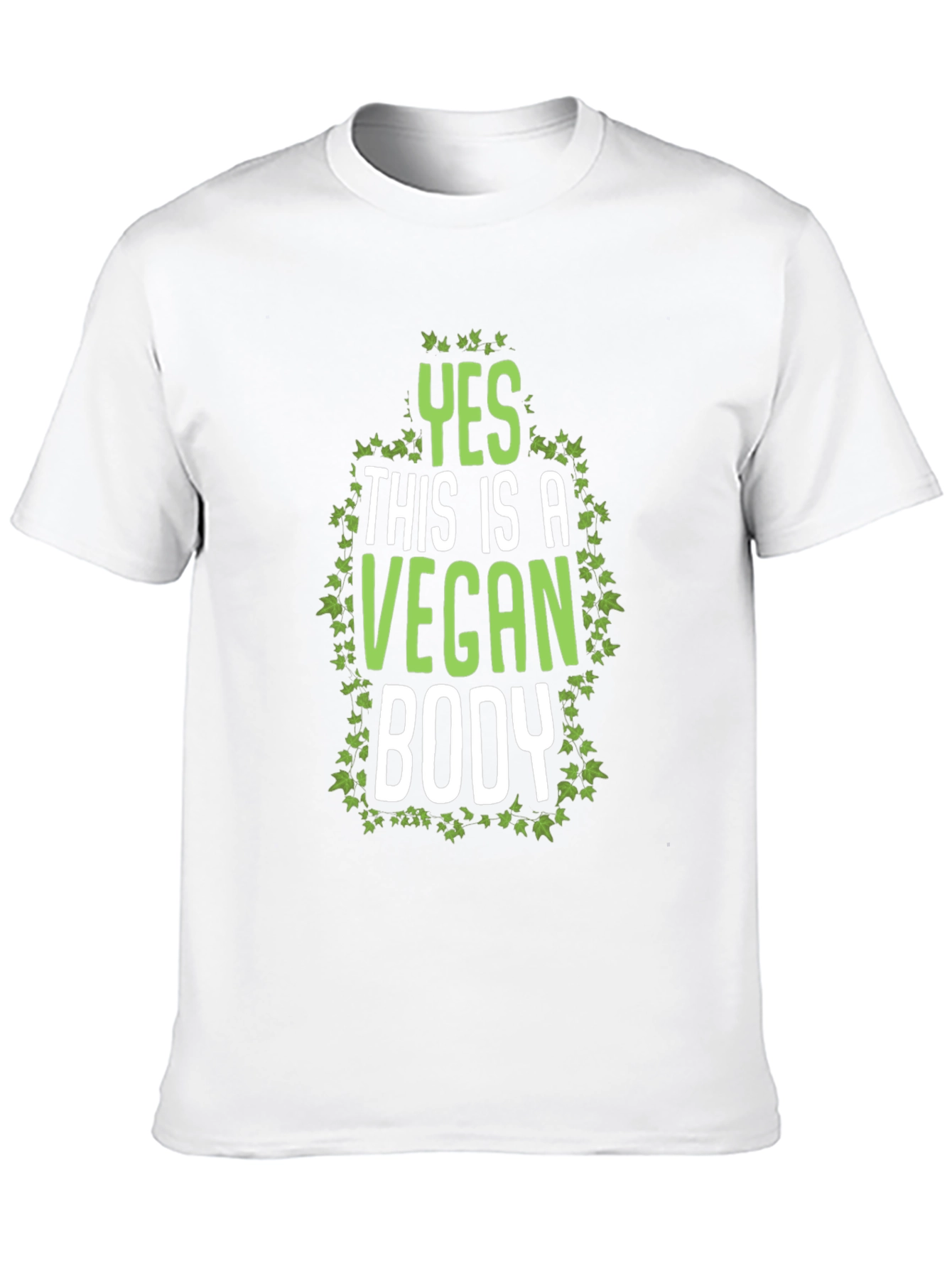 Vegan Body T-Shirt - Green Ivy Design