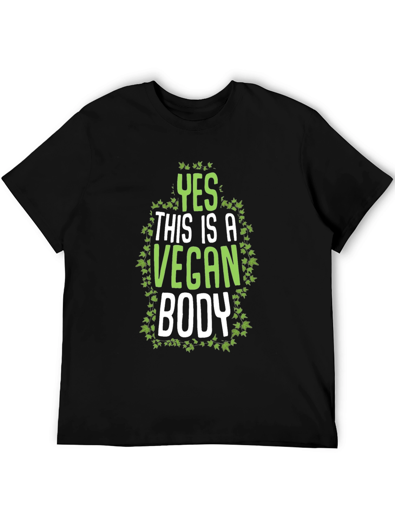 Vegan Body T-Shirt - Green Ivy Design