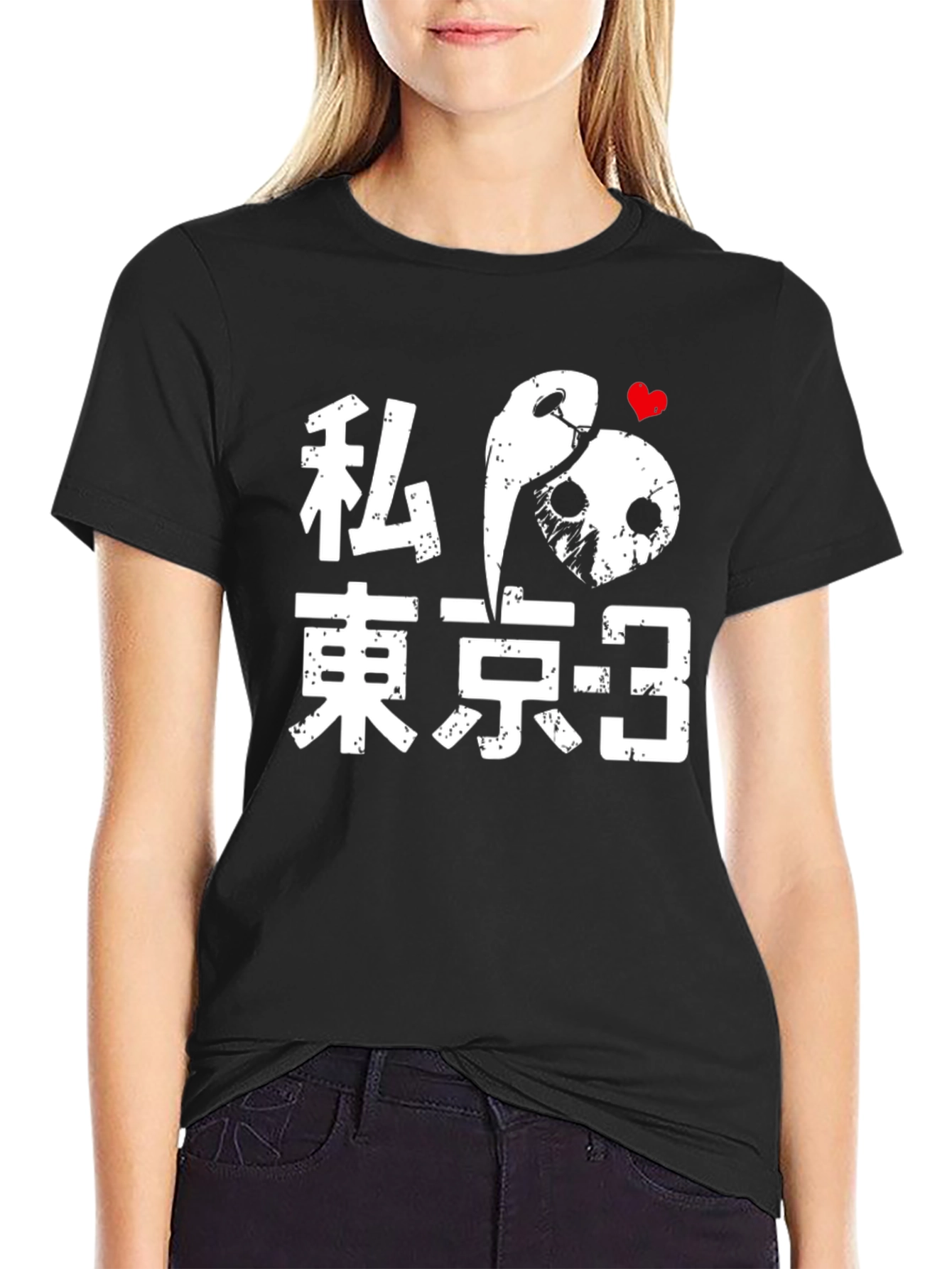 Tokyo-3 Anime Graphic T-Shirt - Soft Black Cotton