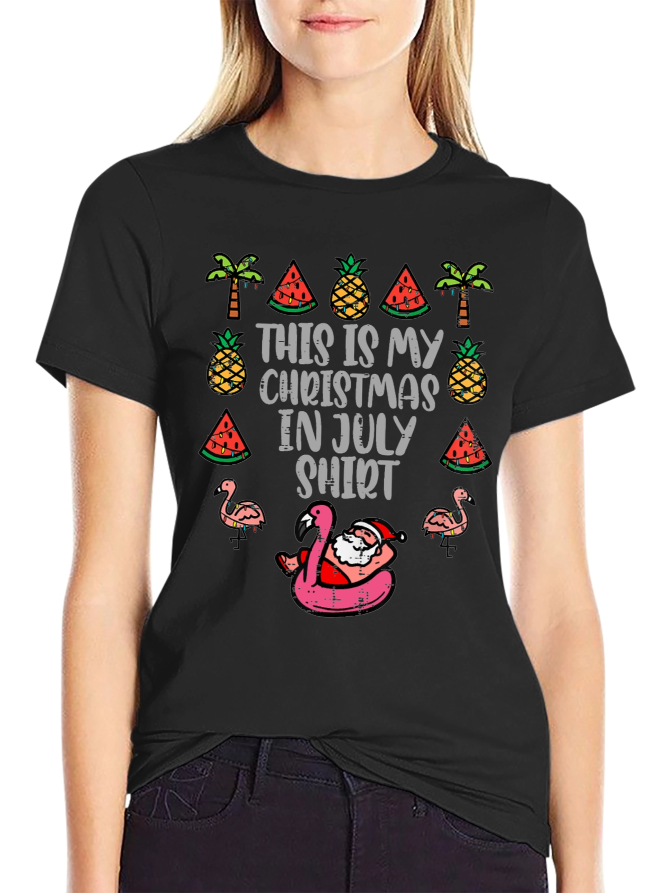 Christmas in July T-Shirt: Santa Summer Fun