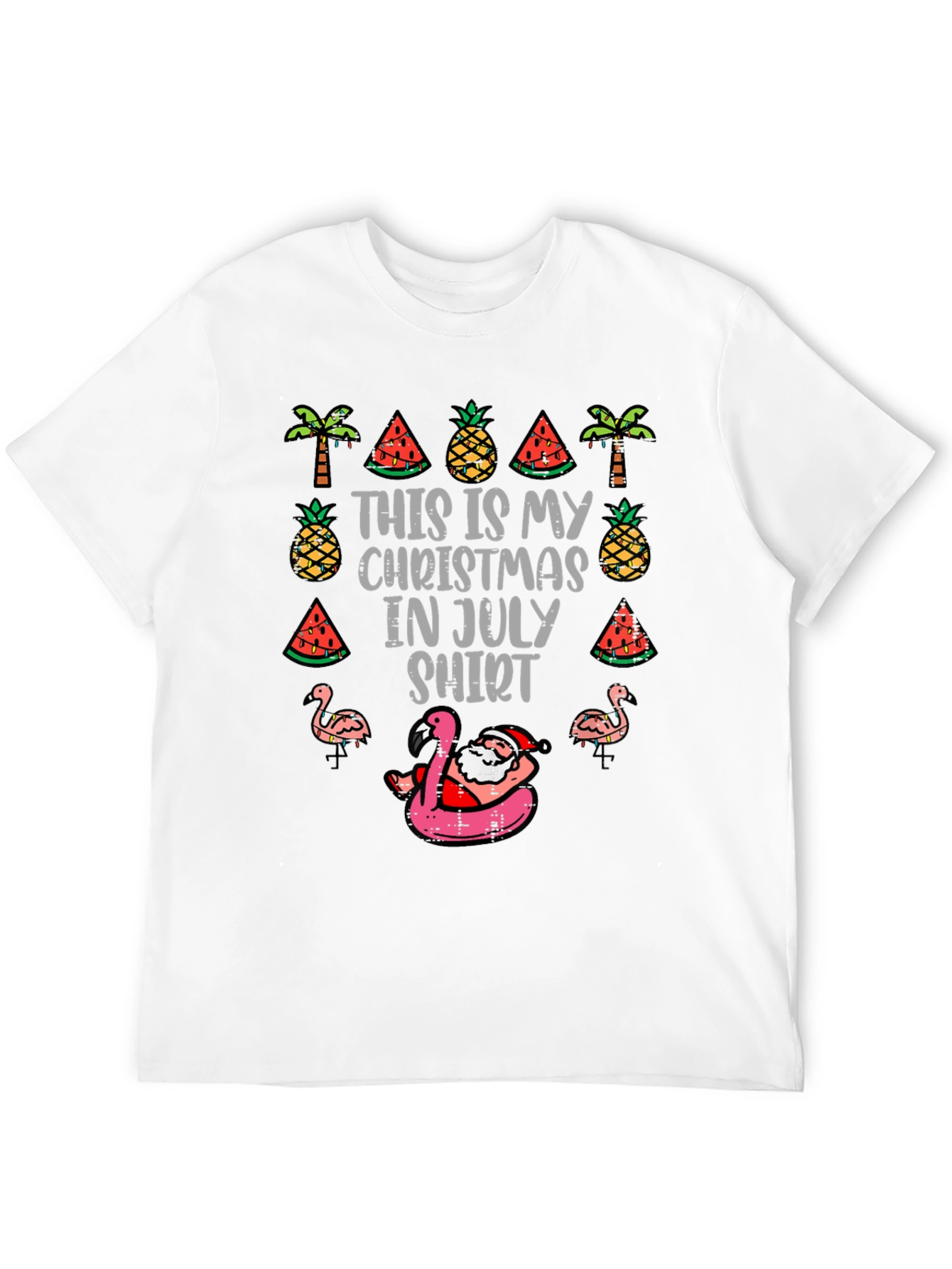 Christmas in July T-Shirt: Santa Summer Fun