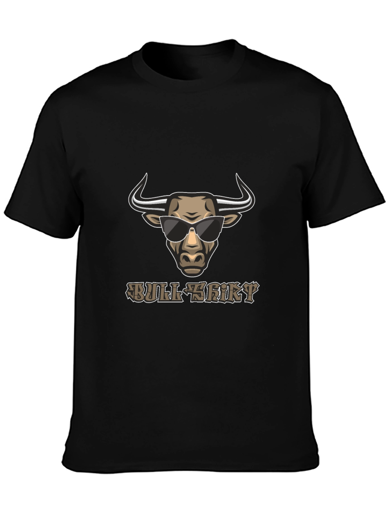 Bull Shirt Graphic Tee - Cool Bull with Shades!