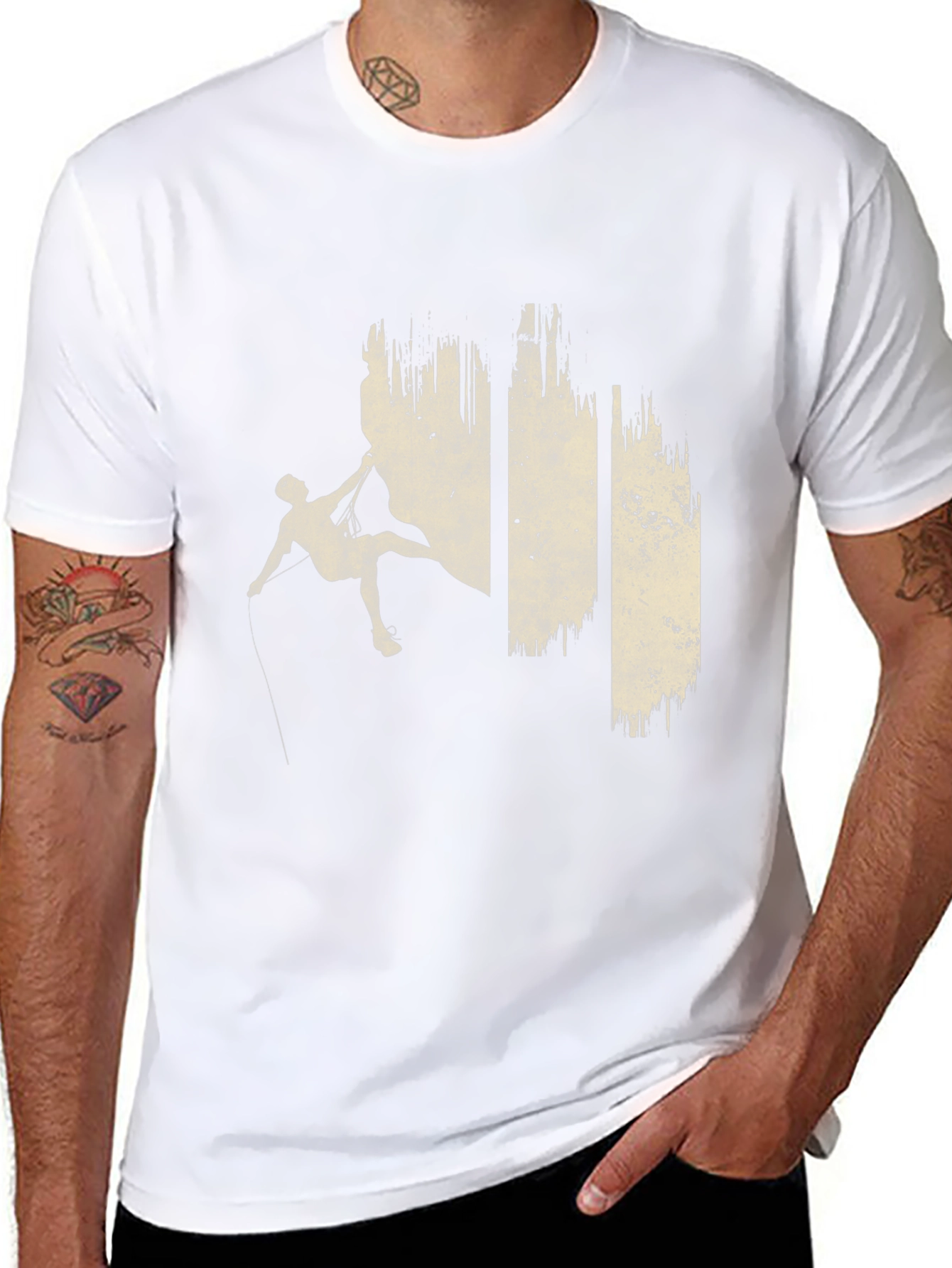 Climbing T-Shirt - Rock Climber Graphic Tee