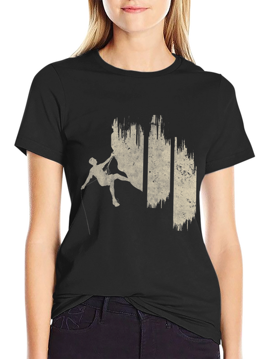 Climbing T-Shirt - Rock Climber Graphic Tee