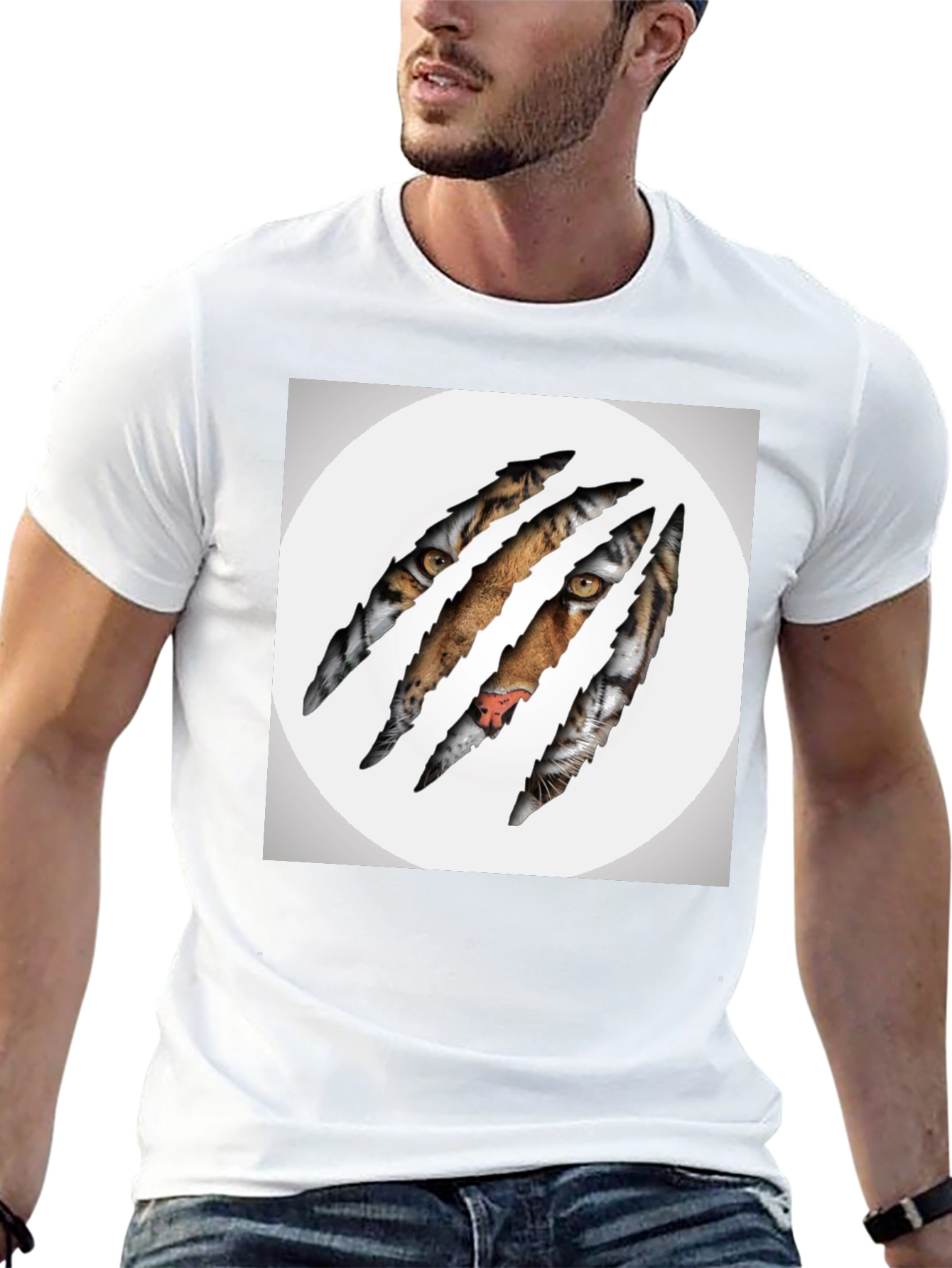 Tiger Claw Graphic Black T-Shirt