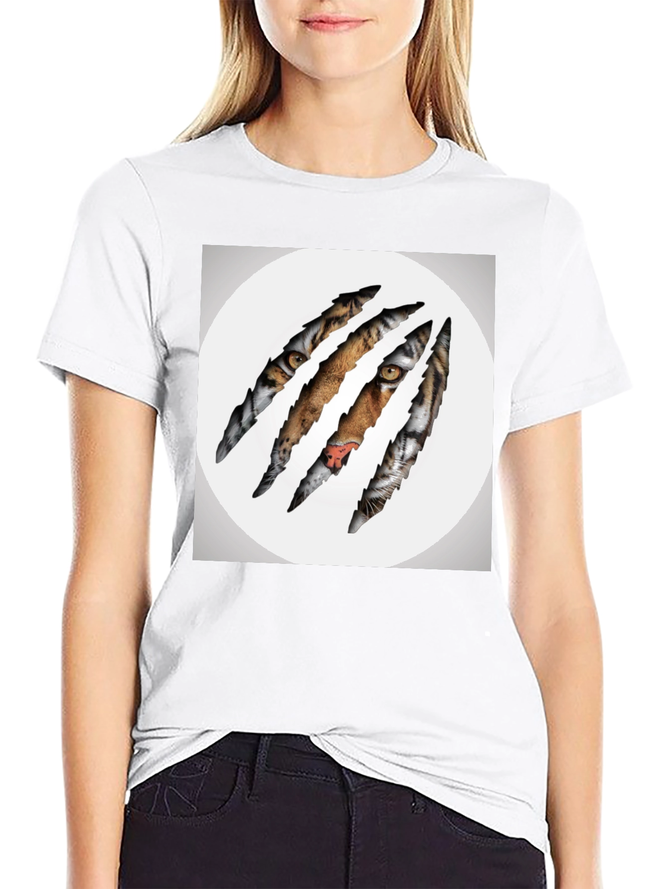 Tiger Claw Graphic Black T-Shirt