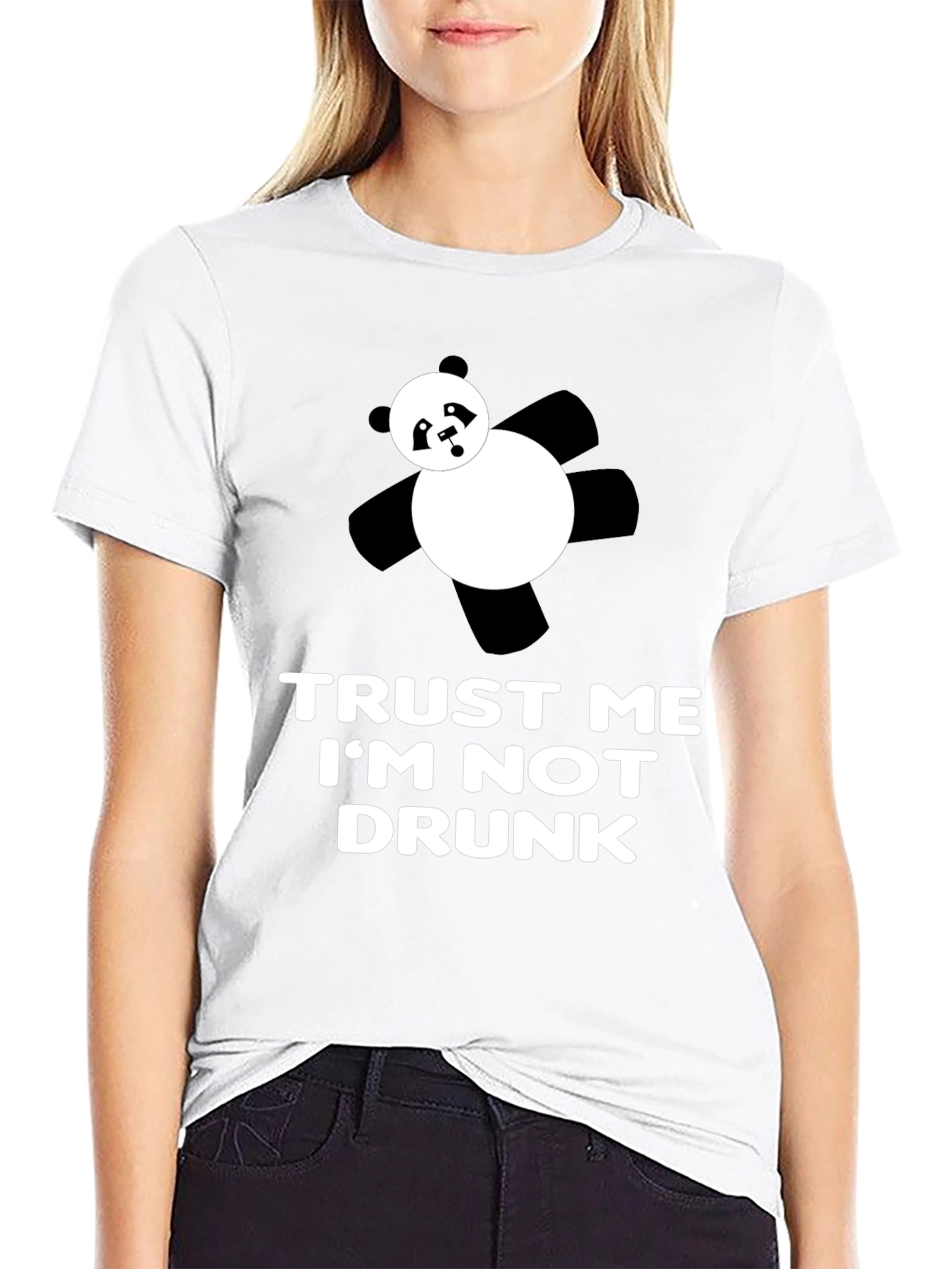 Trust Me Im Not Drunk T-Shirt Panda Graphic