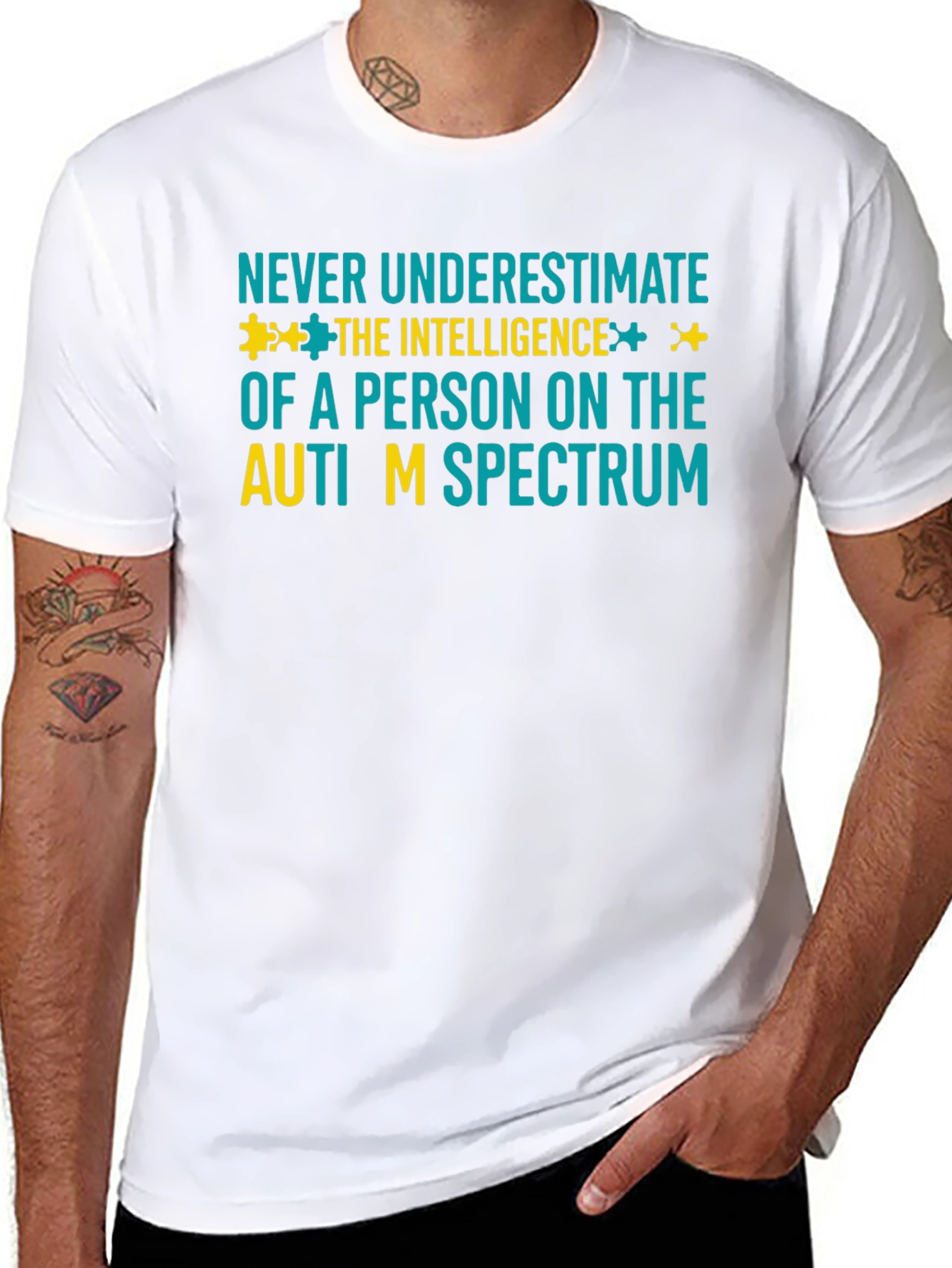 Autism Awareness T-Shirt - Never Underestimate