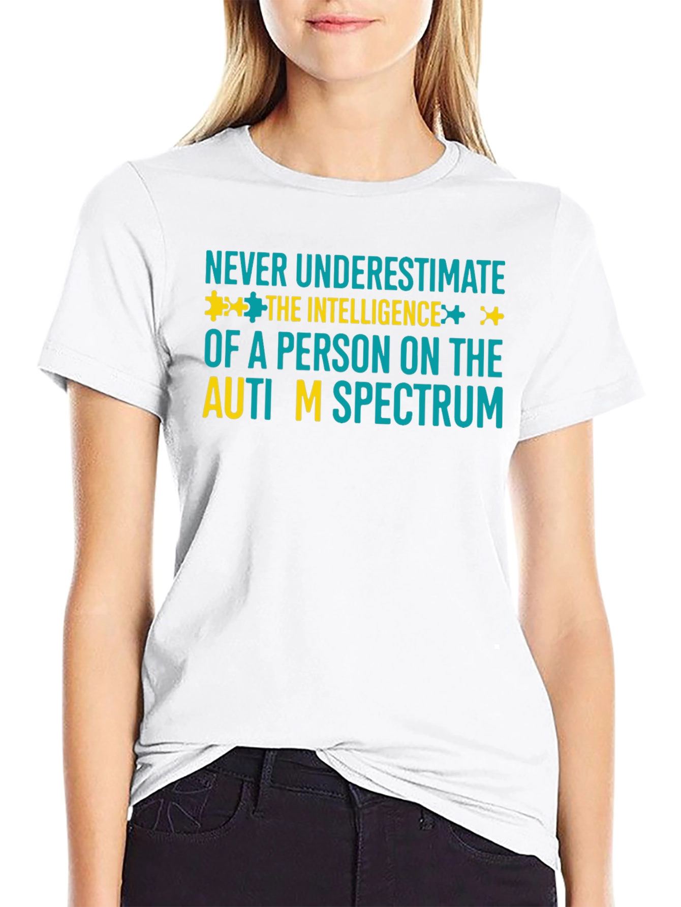 Autism Awareness T-Shirt - Never Underestimate