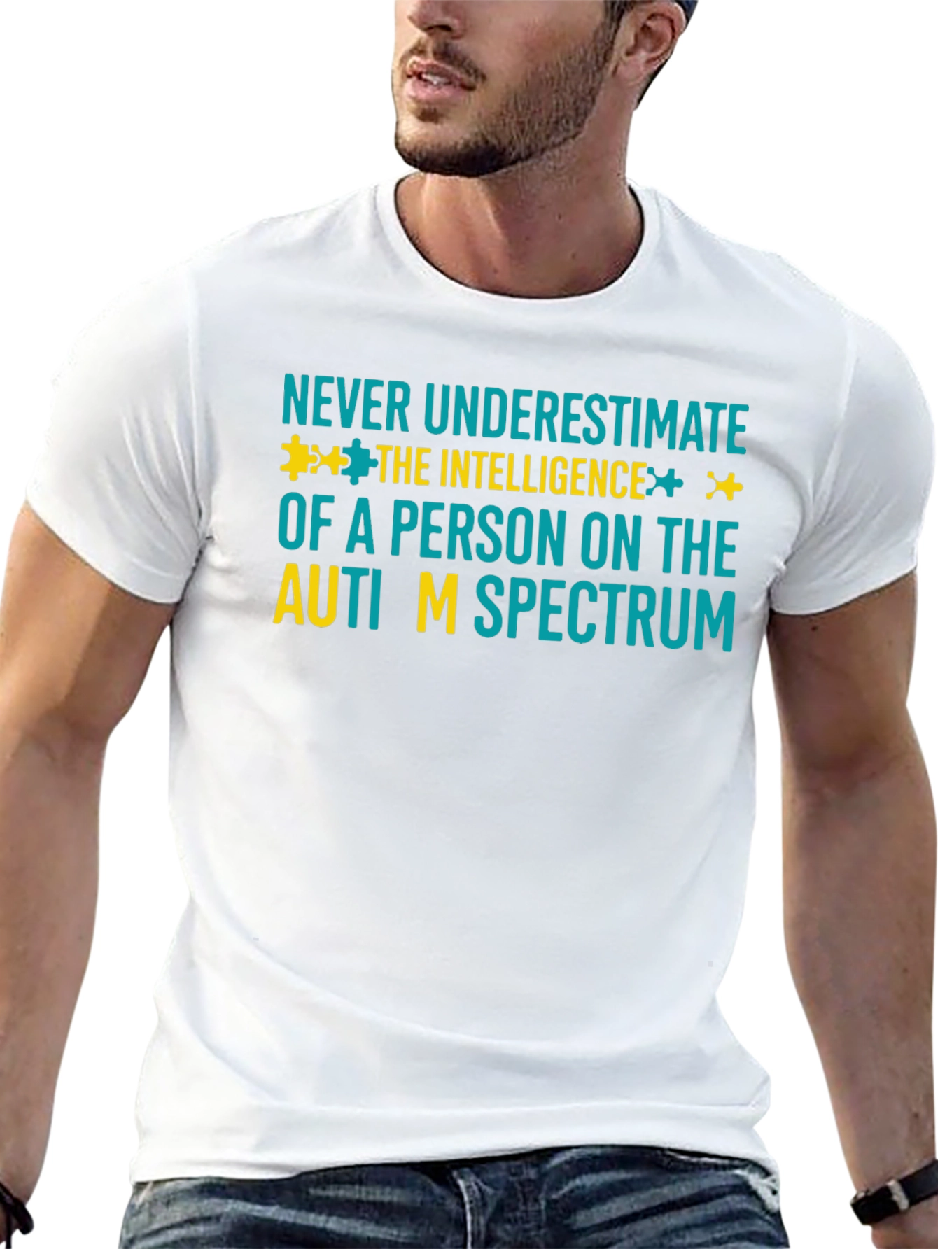 Autism Awareness T-Shirt - Never Underestimate