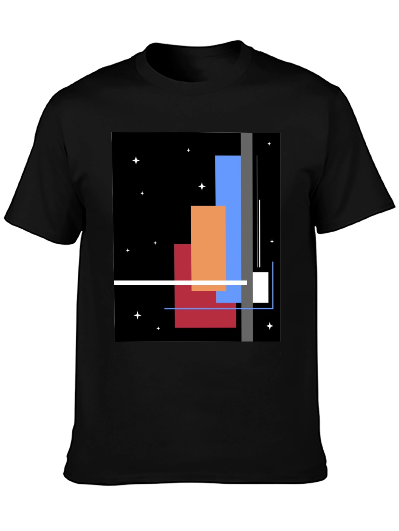 Abstract Geometric Art T-Shirt - Modern Graphic Tee