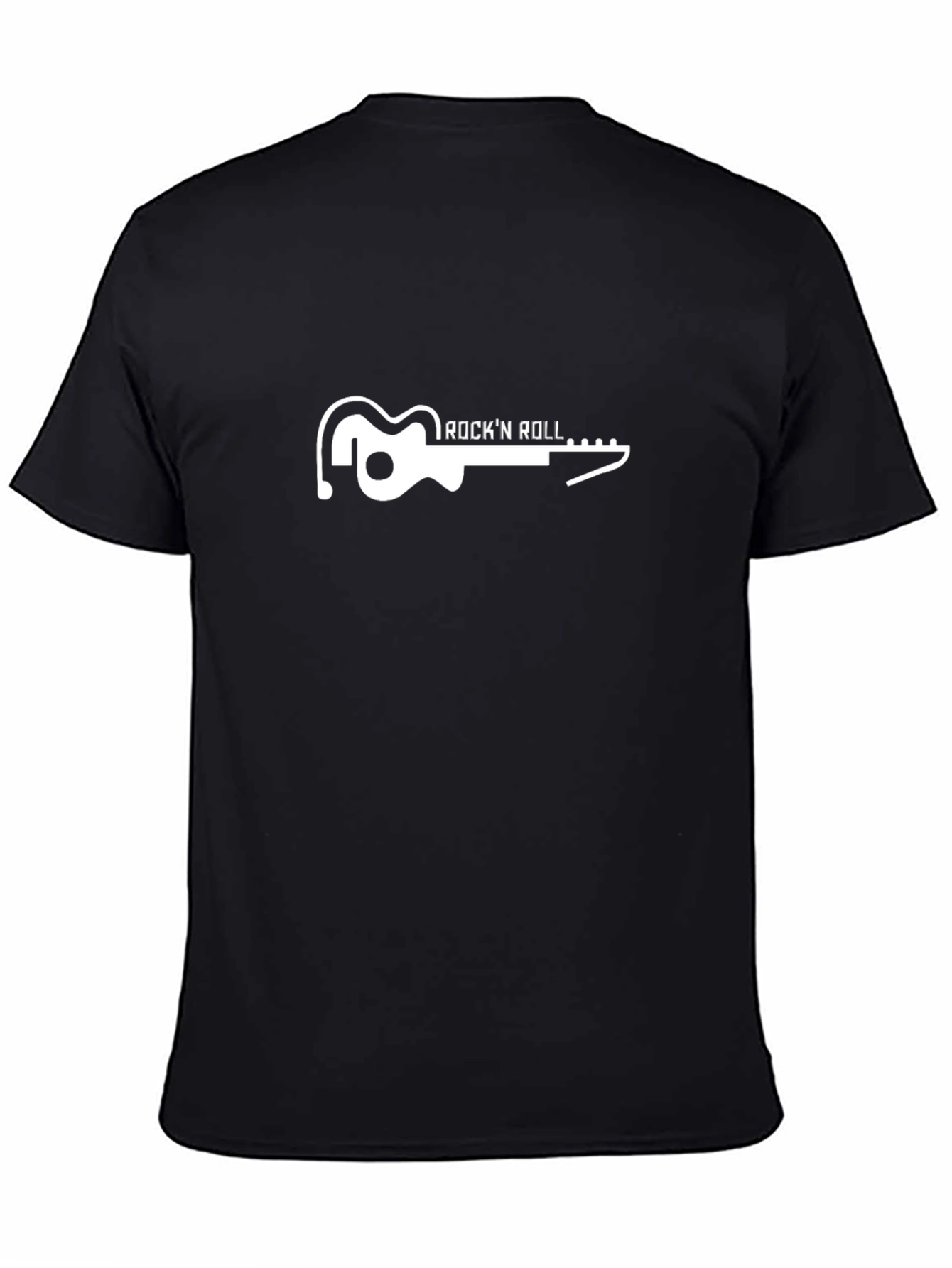 RocknRoll Guitar Graphic T-Shirt - Classic Black