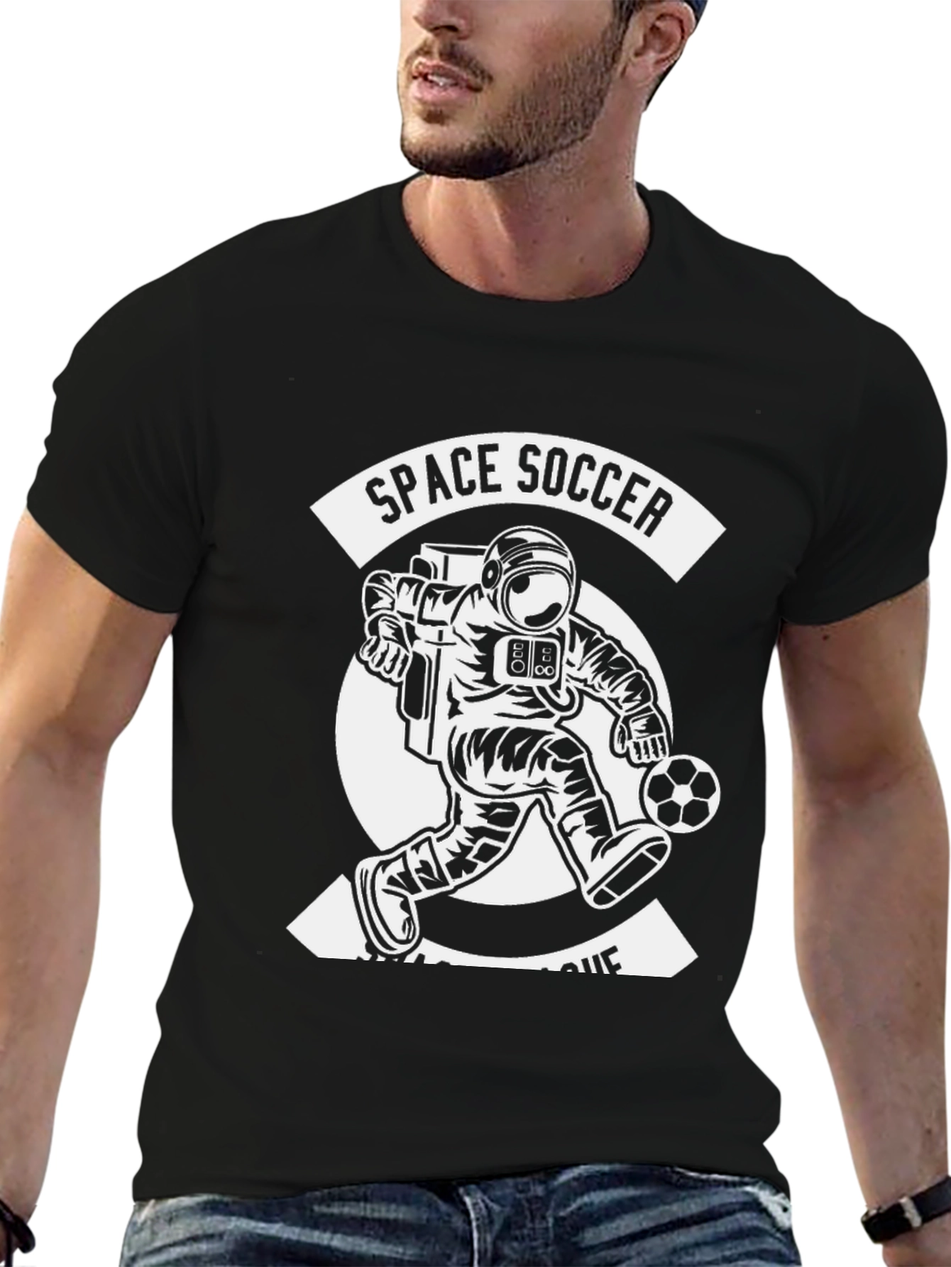 Space Soccer League Graphic T-Shirt