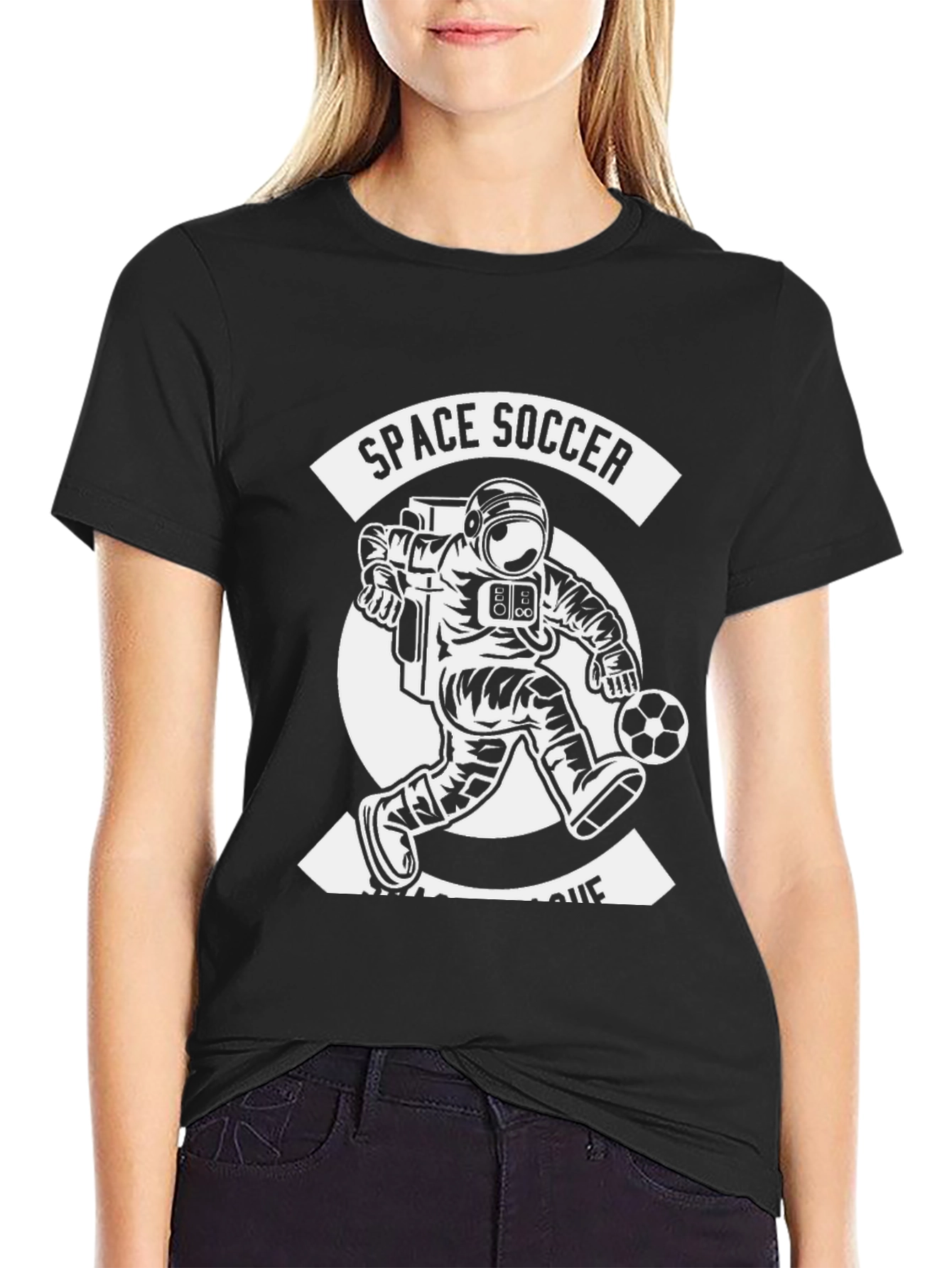 Space Soccer League Graphic T-Shirt