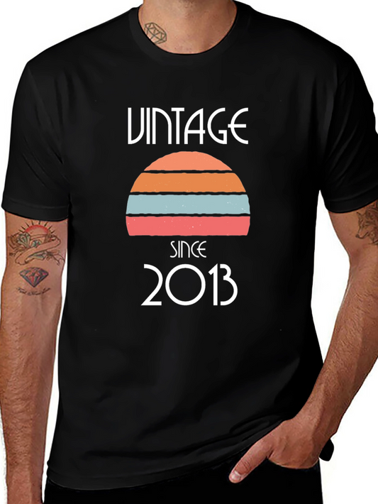 Vintage Since 2013 Graphic Tee - Retro Birthday Gift