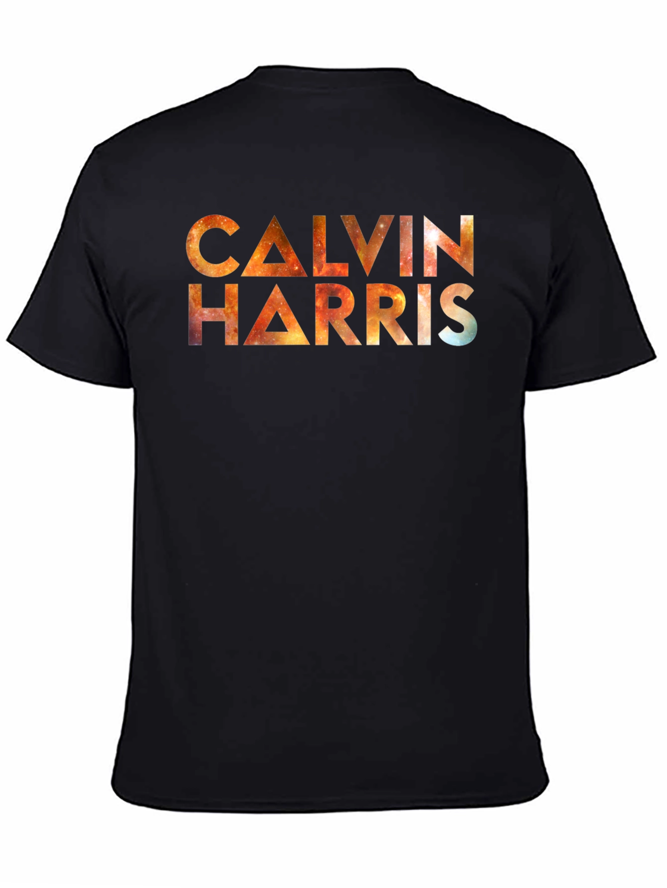 Calvin Harris Galaxy Graphic Black T-Shirt
