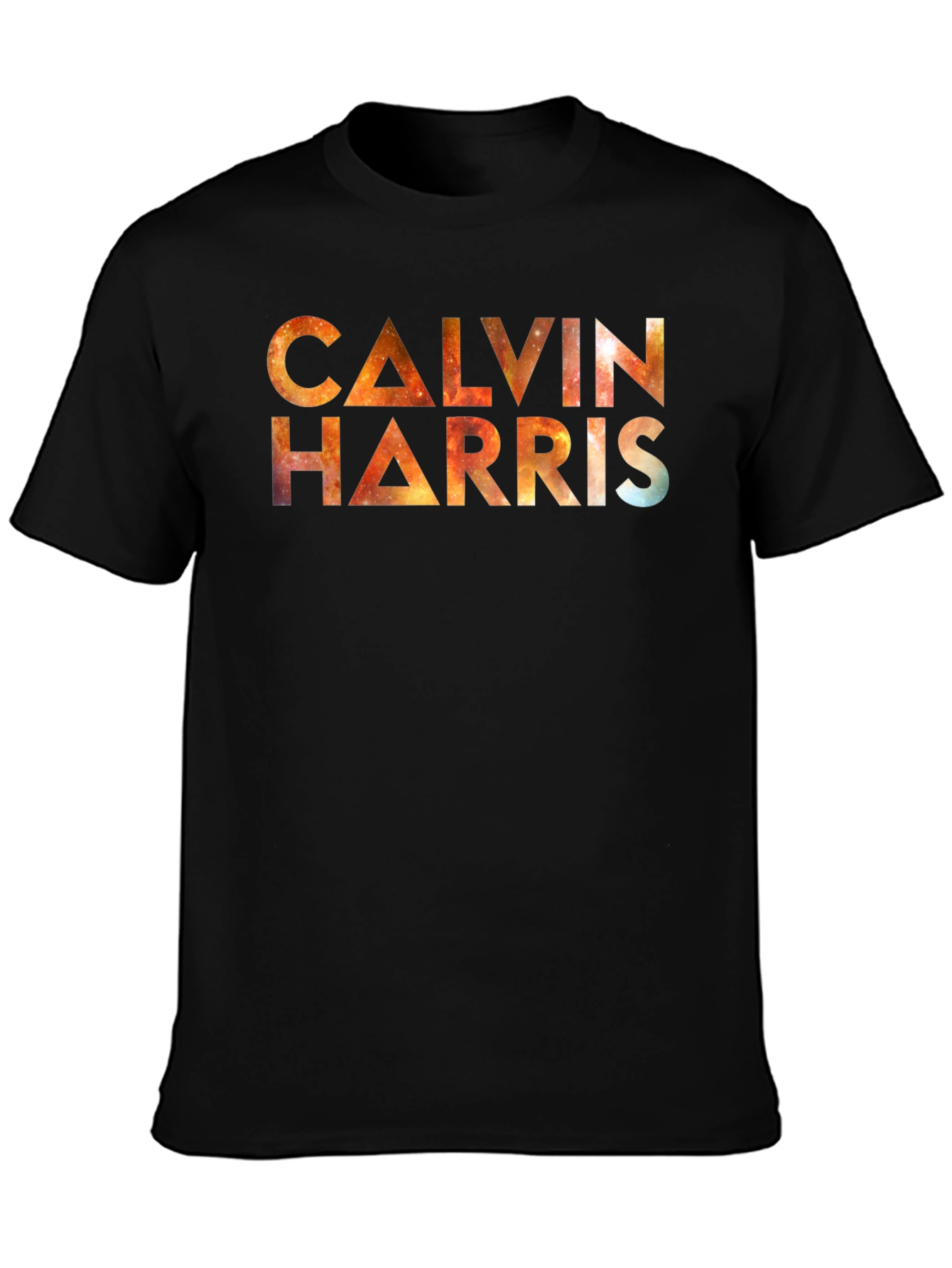 Calvin Harris Galaxy Graphic Black T-Shirt
